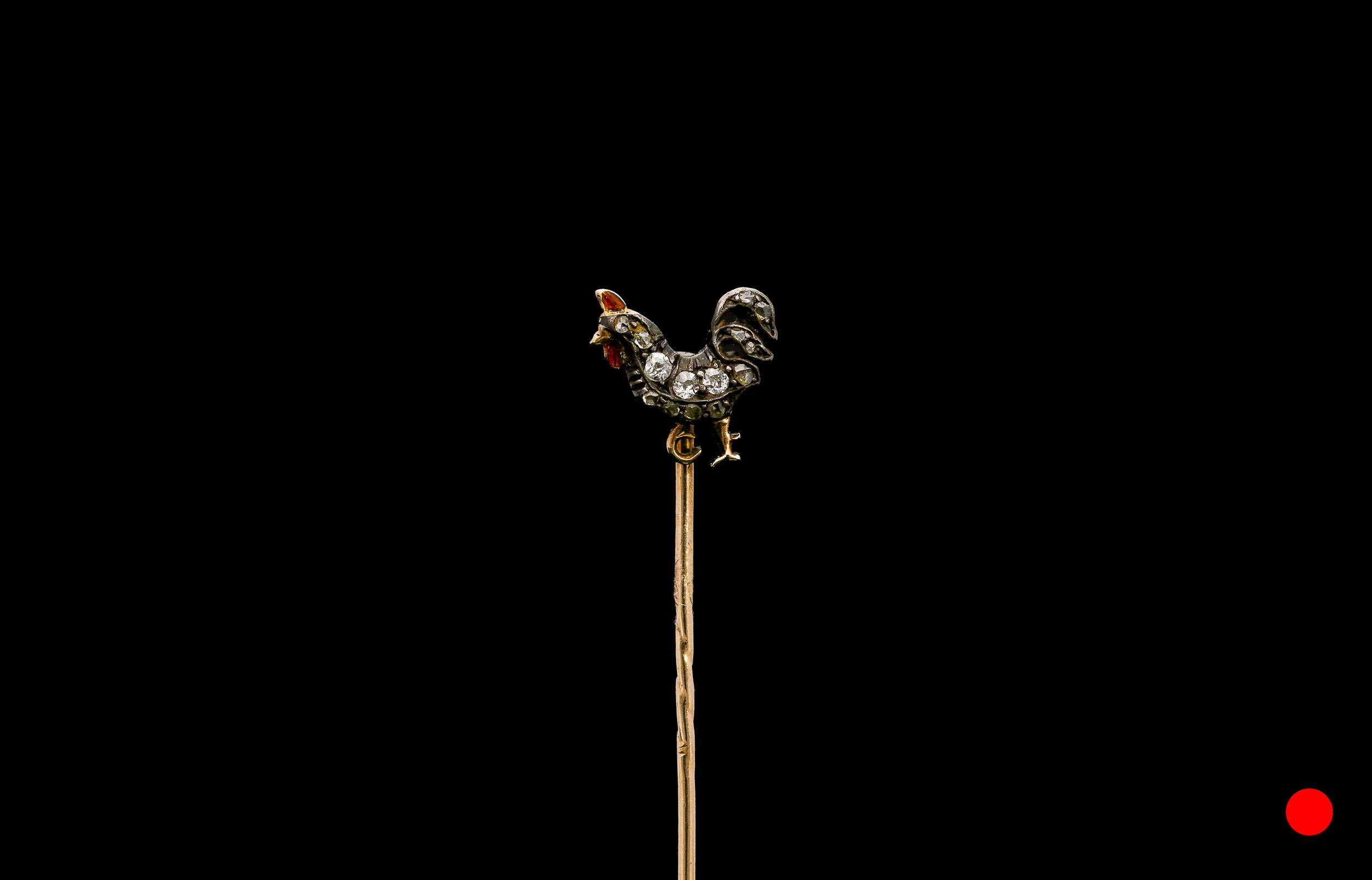 A Victorian fighting cock stick pin | £700