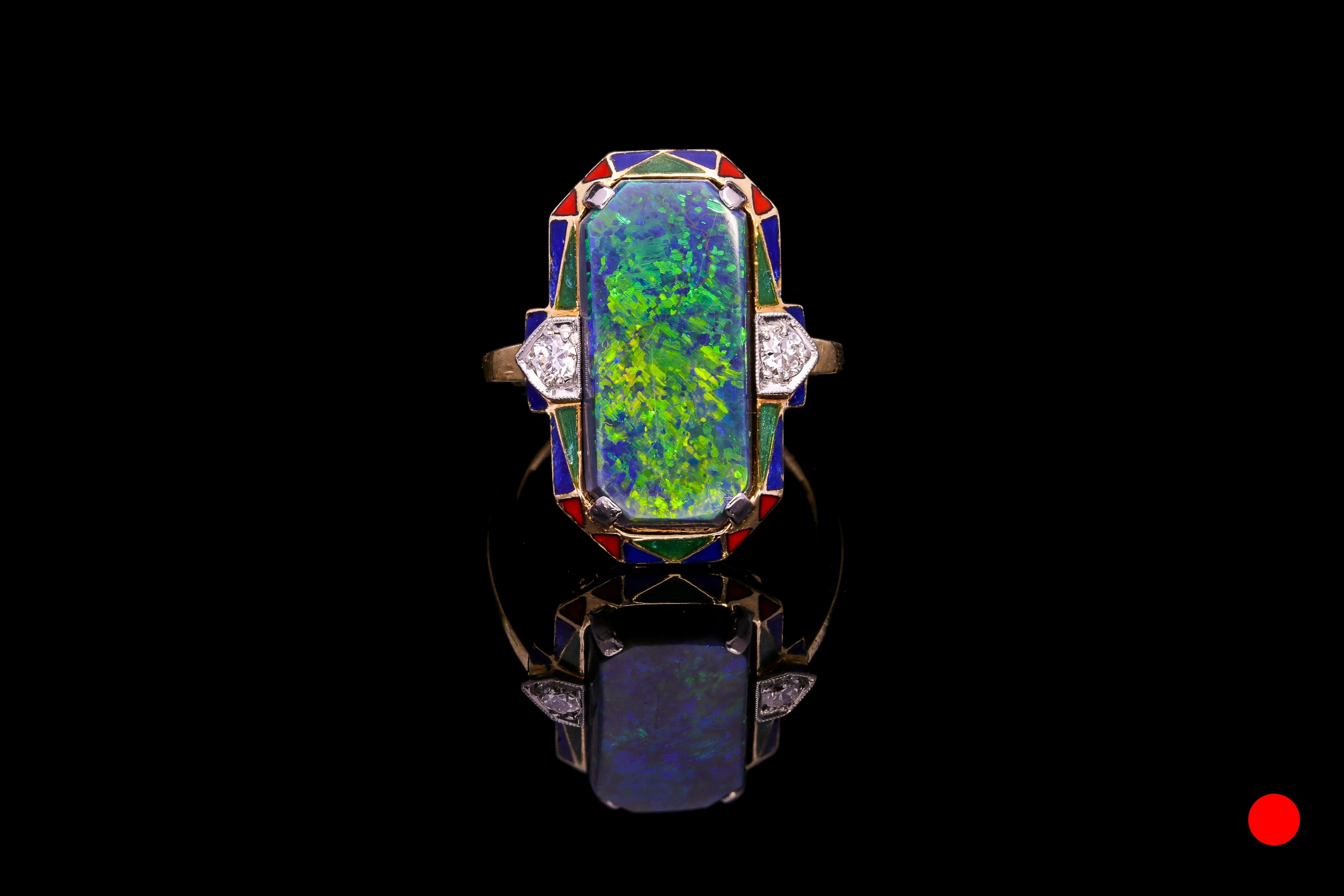 An Art Deco opal ring | £7950