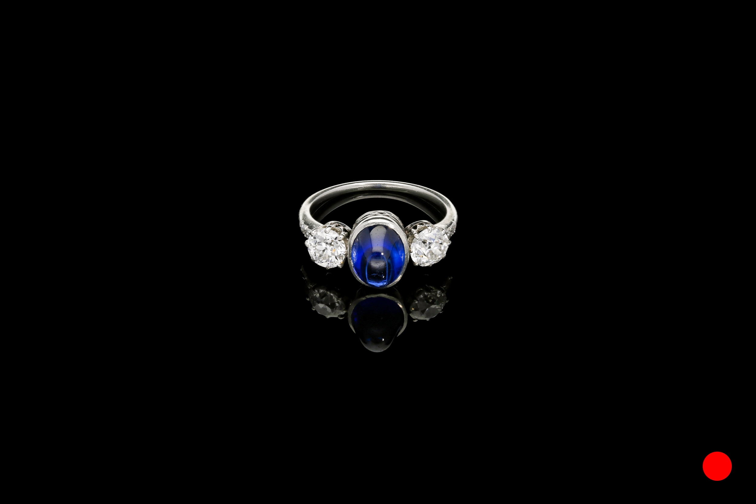 An sapphire and Old European ring | £6250