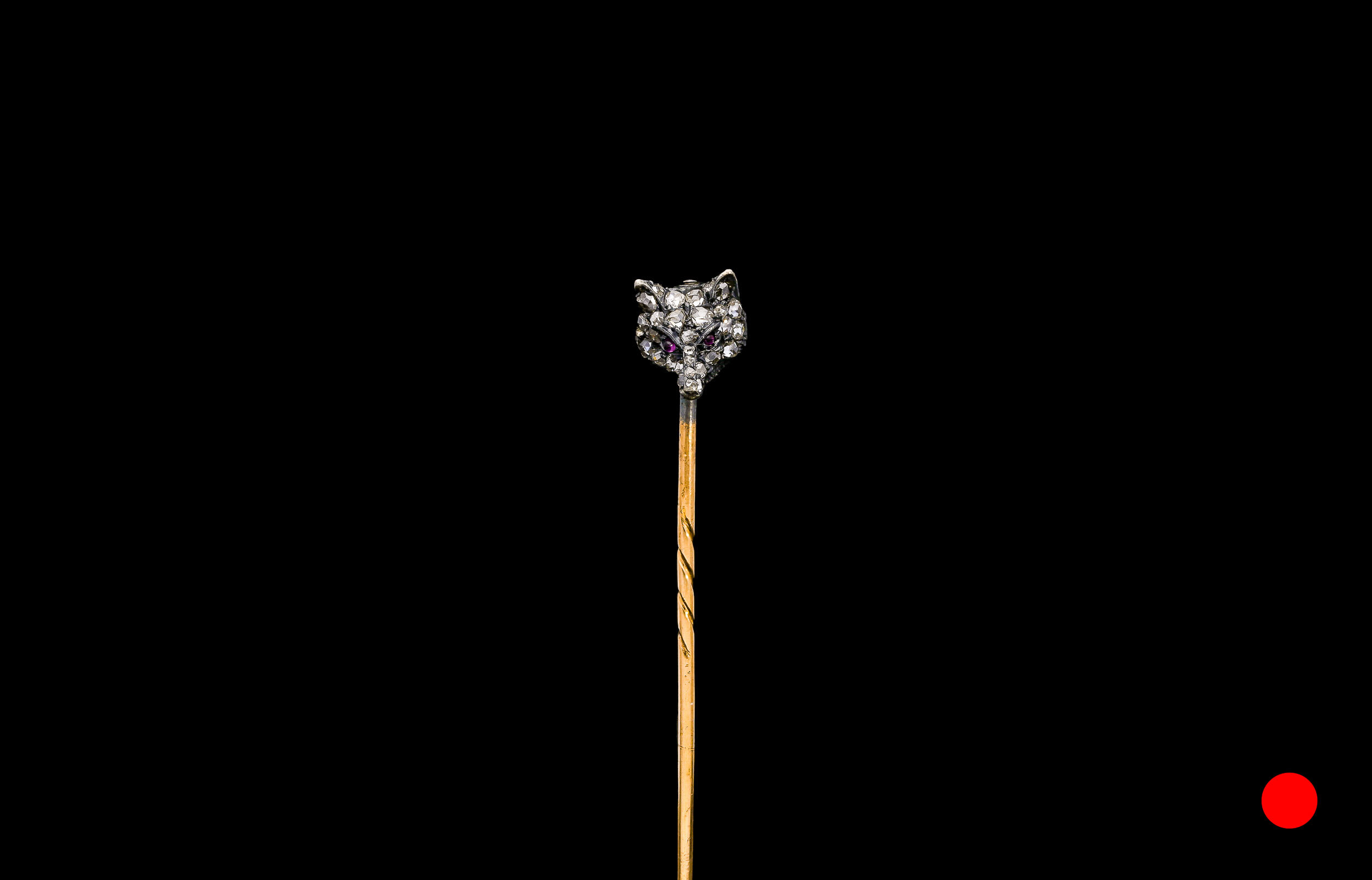 A Victorian wolf head stick pin | £1370