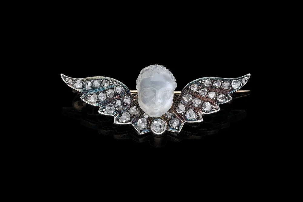 BIJOU ANCIEN - Epingle A Chapeau Tete De Chevalier Art Nouveau Ref
