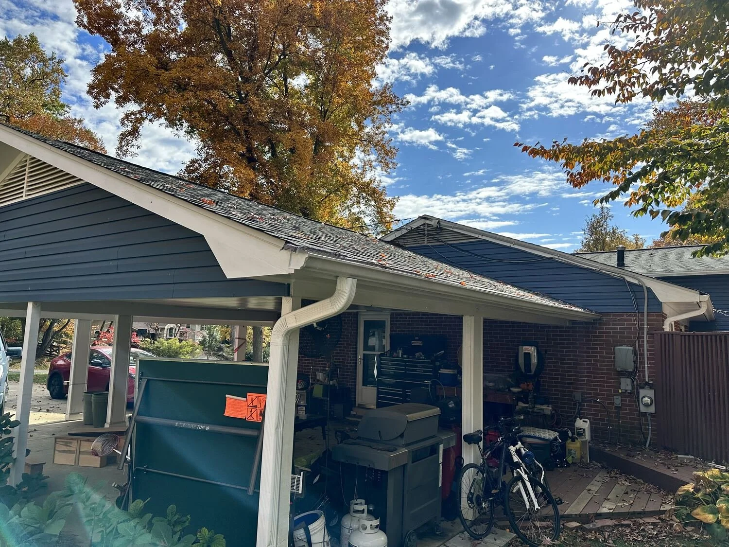 Annandale carport before the workshop addition