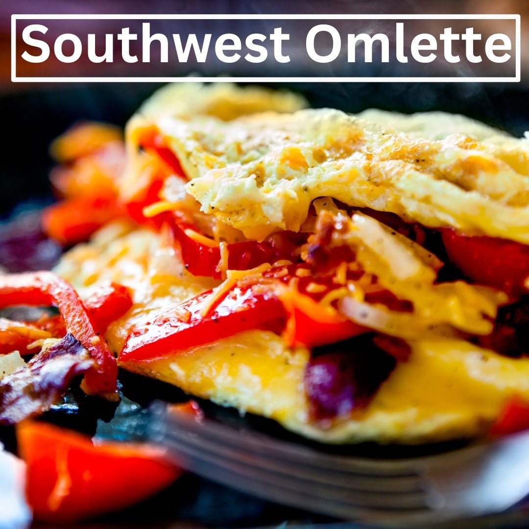 Check out our **NEW**
 Southwest Omelette!!
Packed with Caramelized Onion, Pepper Jack, Micro Cilantro and Chipotle Aioli Sauce, our ORGANIC Omelette is scrambled up with Whiffle Tree Farm Eggs and is the perfect breakfast, lunch or dinner!! Stop in 