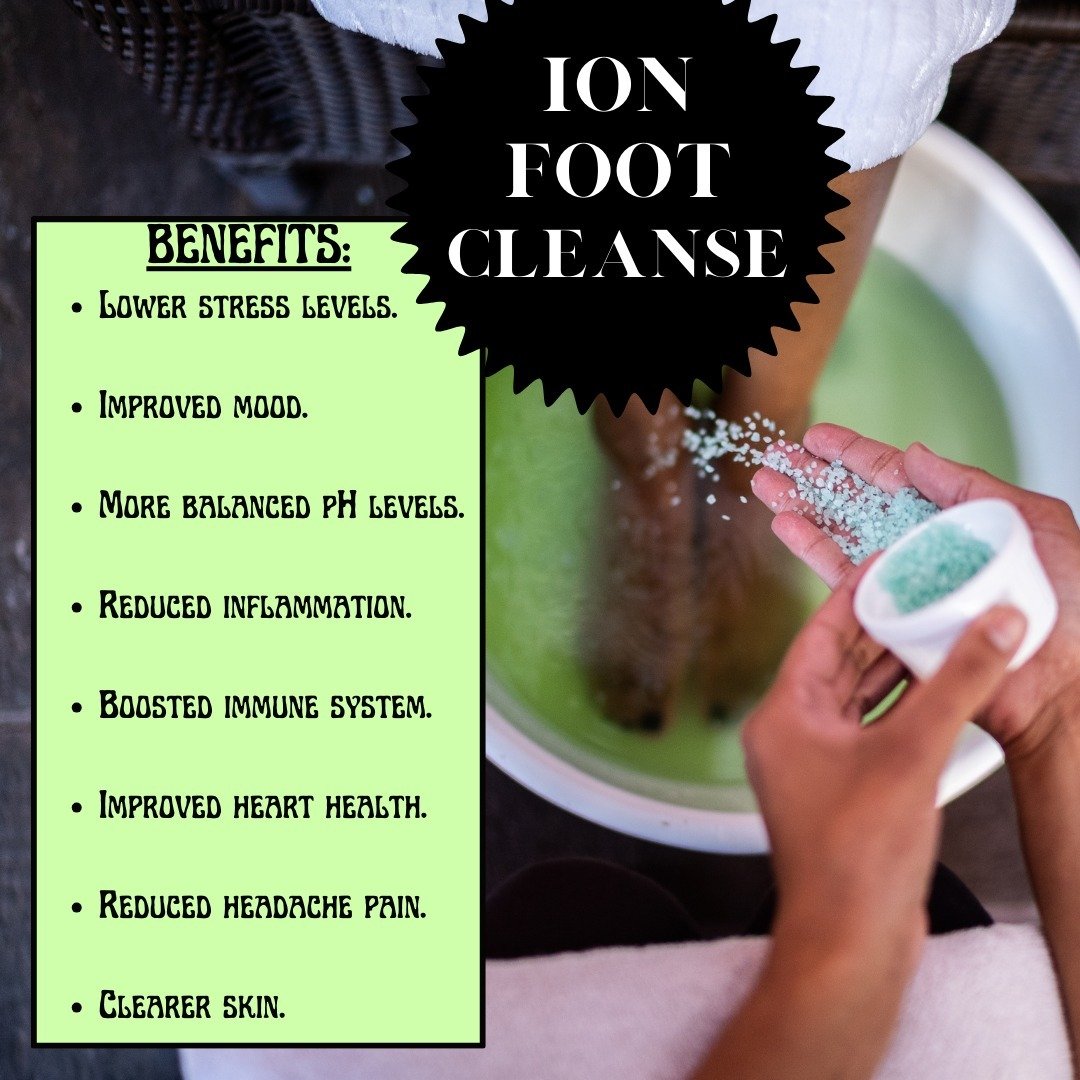 Just a reminder . . .
Self-Care should ALWAYS be a priority!!
Ion Foot Cleanse is the perfect solution because it is SO relaxing and DETOXIFIES your body at the same time!!
Benefits of Ion Foot Cleanse:
*Reduces ALLERGY Symptoms
*Removes Toxins from 