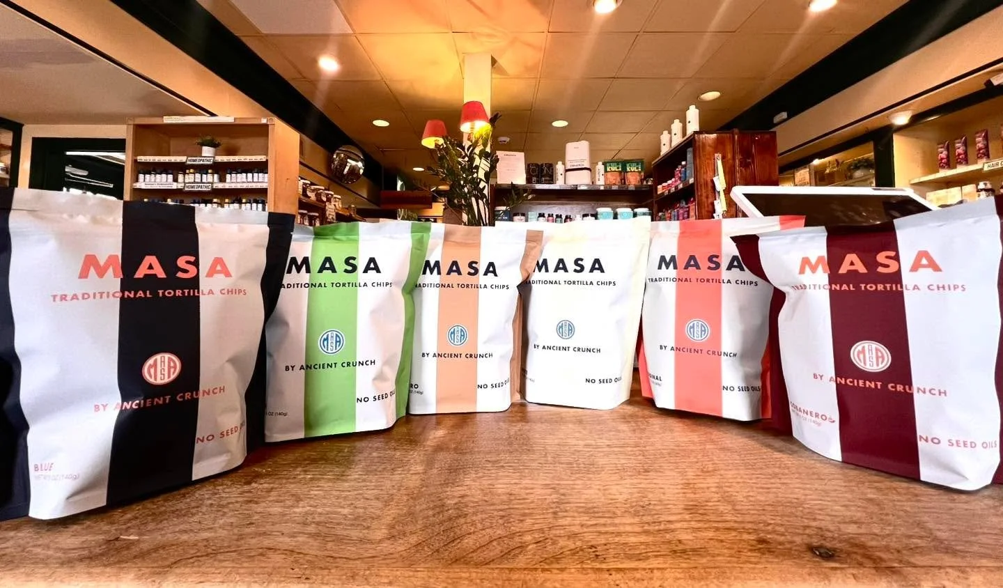 ✨ Snack smarter with MASA Traditional Tortilla Chips by Ancient Crunch! ✨
Made with organic corn and fried in 100% grass-fed beef tallow (no seed oils 🙌).

🌽 Six bold flavors to try:
&bull; Original
&bull; Blue
&bull; Lime
&bull; Cobanero 🌶️
&bull