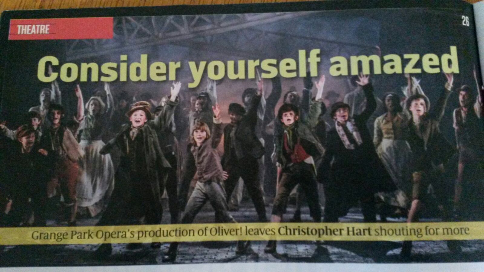 Dom Bryant, Ben Perkins and Wesley Hargreaves in 'Oliver!' - Grange Park Opera