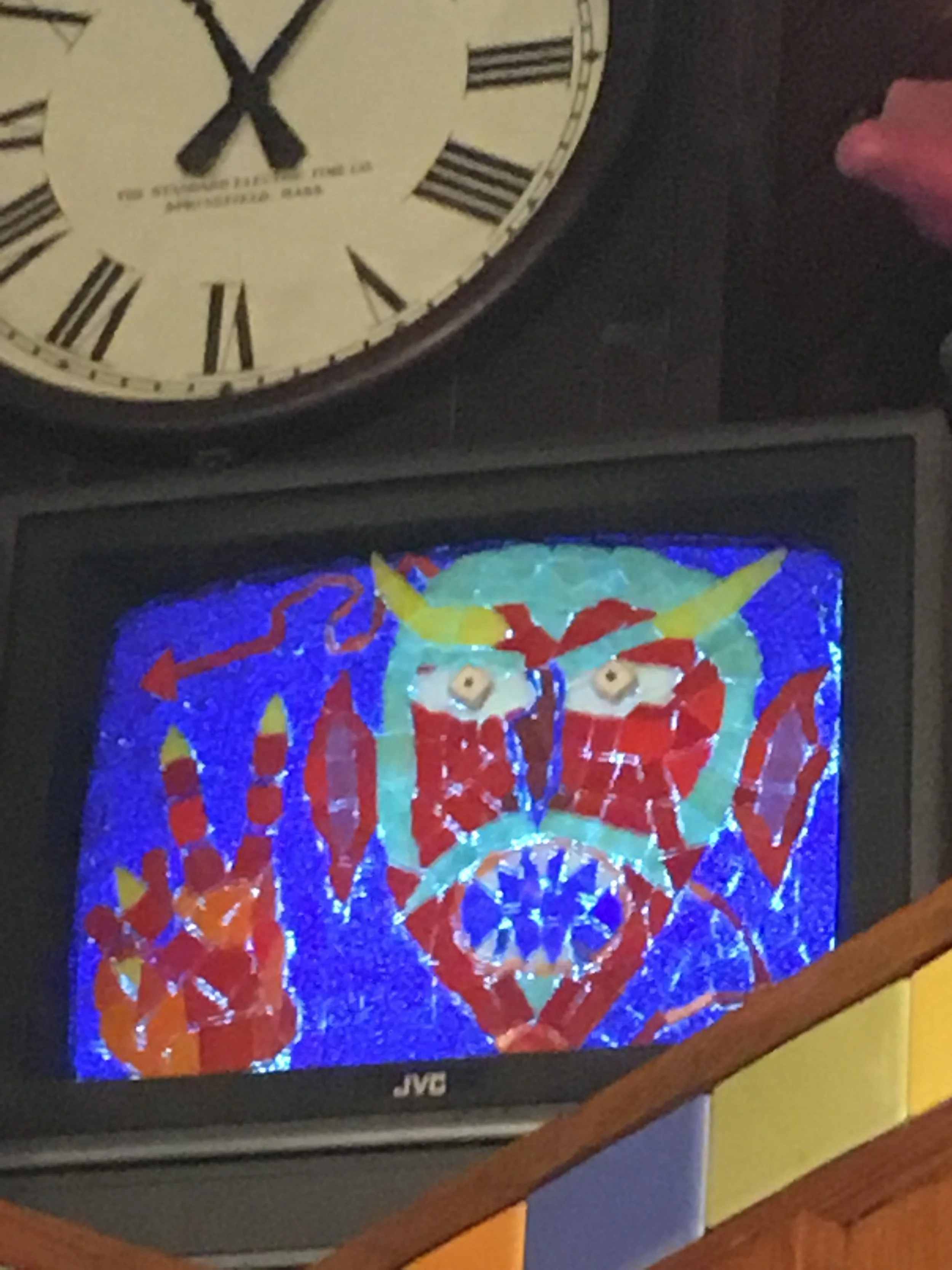 peace devil tv turned on