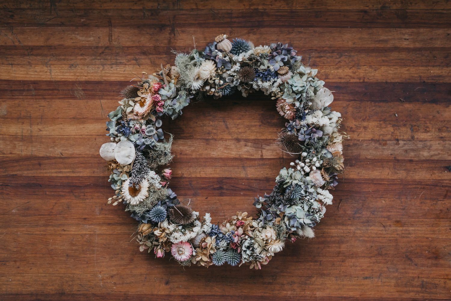 Everlasting Flower Wreath Willow And Mabel Garden Co Post Willow Mabel Garden Co