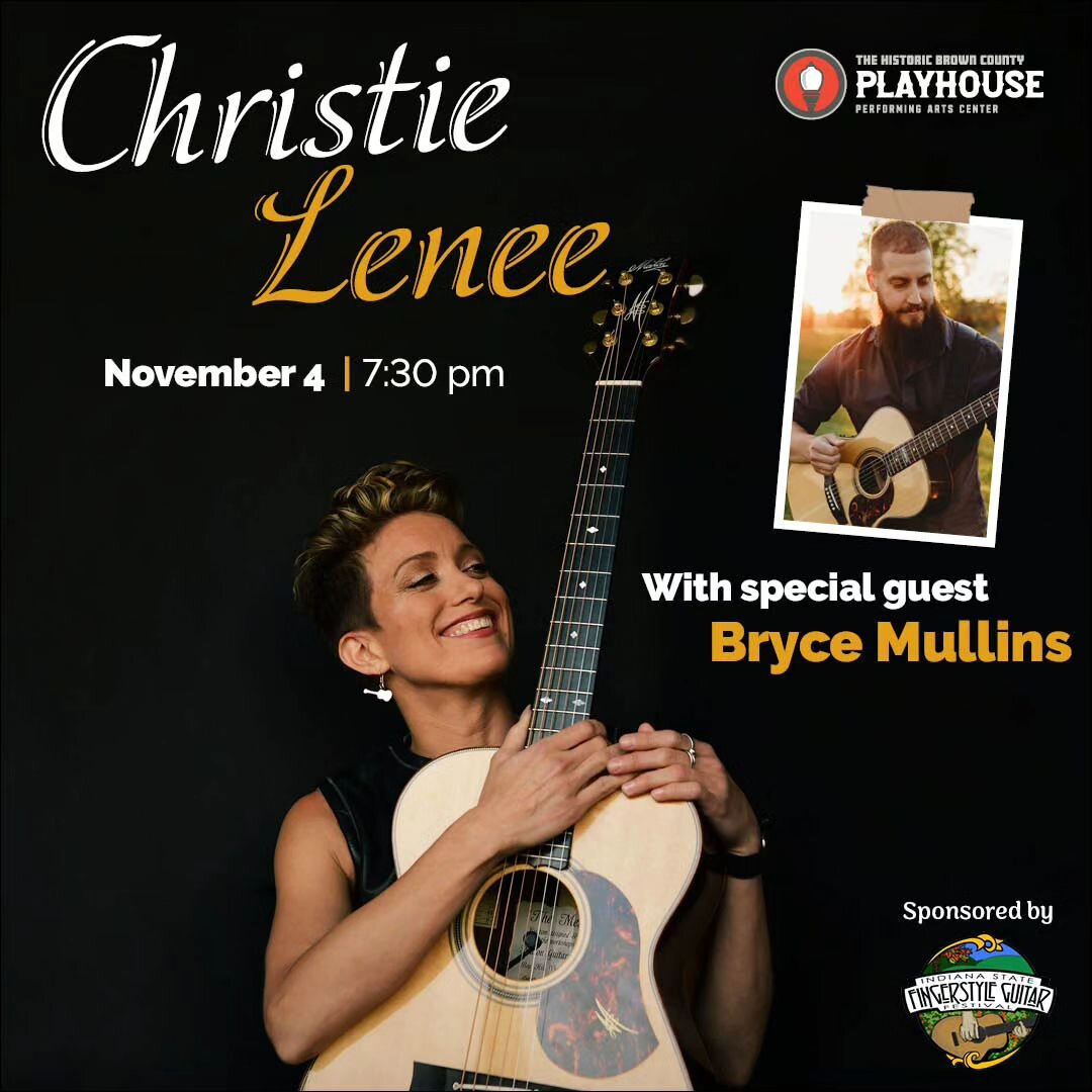 Today is the day! See you all tonight. Tickets are still available online and in person tonight! @browncountyph @christielenee @indianafingerstyleguitar