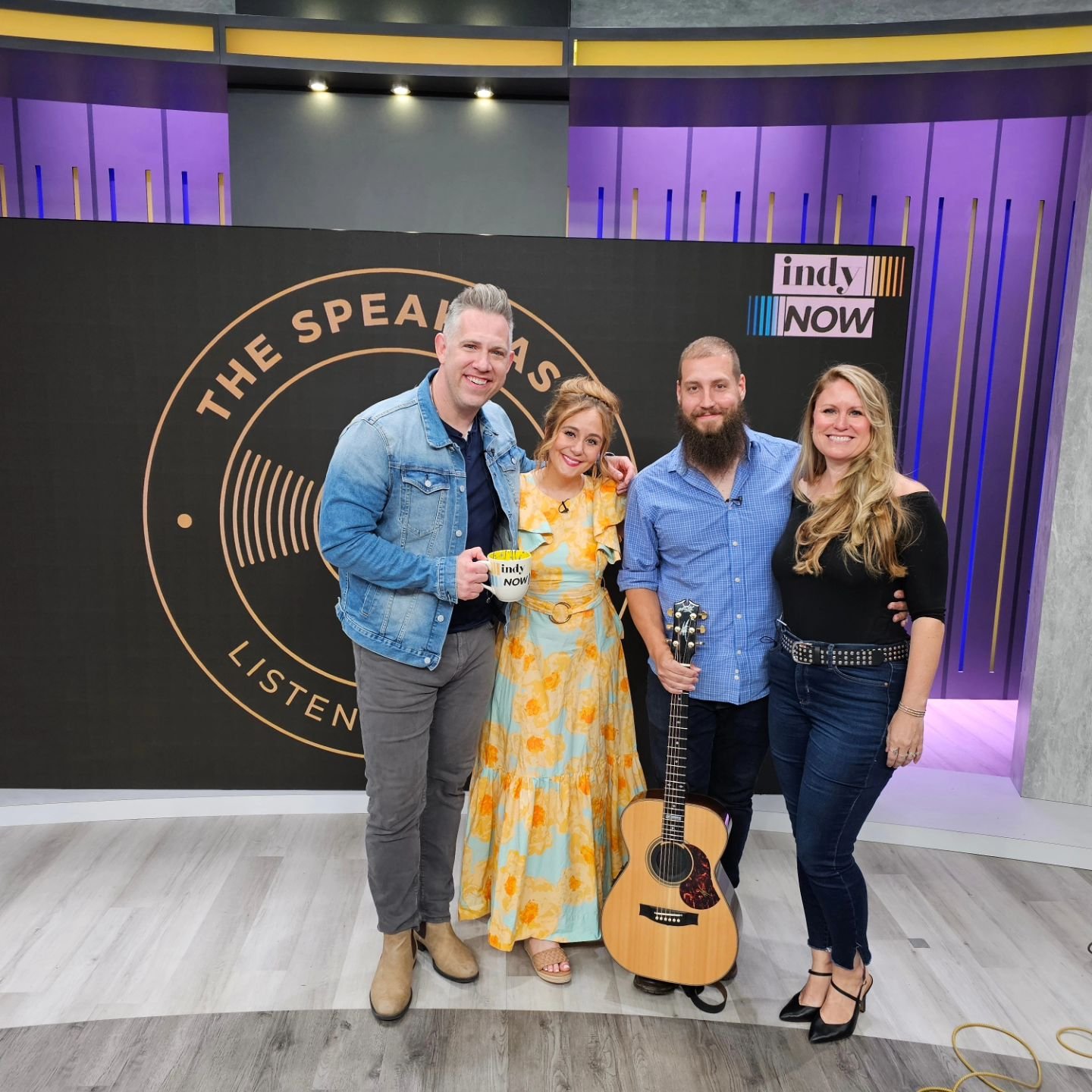 Great time this morning on @indynowtv promoting our new Batesville venue @thespeakeasylisteningroom 1st concert is on May 4th @ 7pm. Tickets are available via the Speakeasy Listening Room's website!