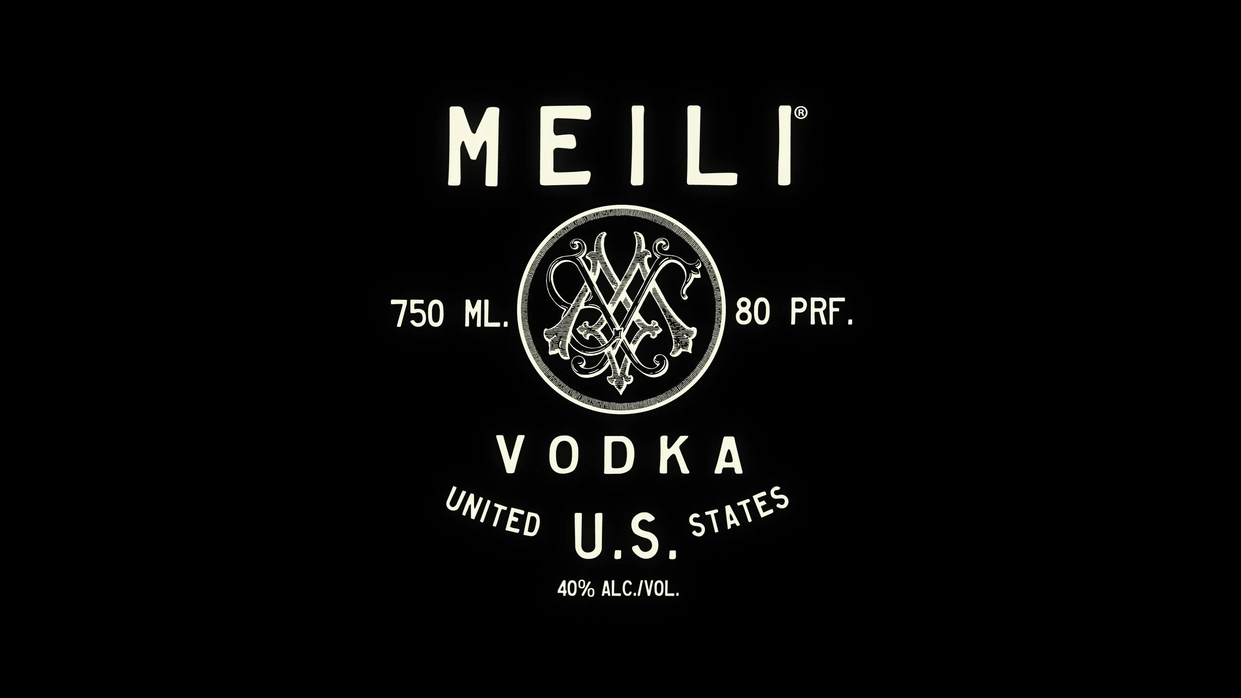 MEILI VODKA :  LOGO ANIMATION BY BARRY THOMPSON