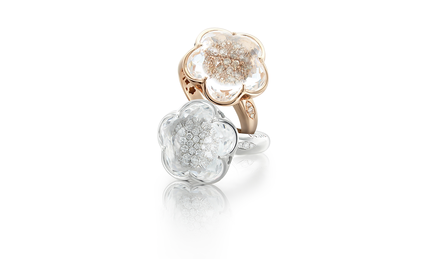 Rose Gold: 15295R White Gold: 15294B