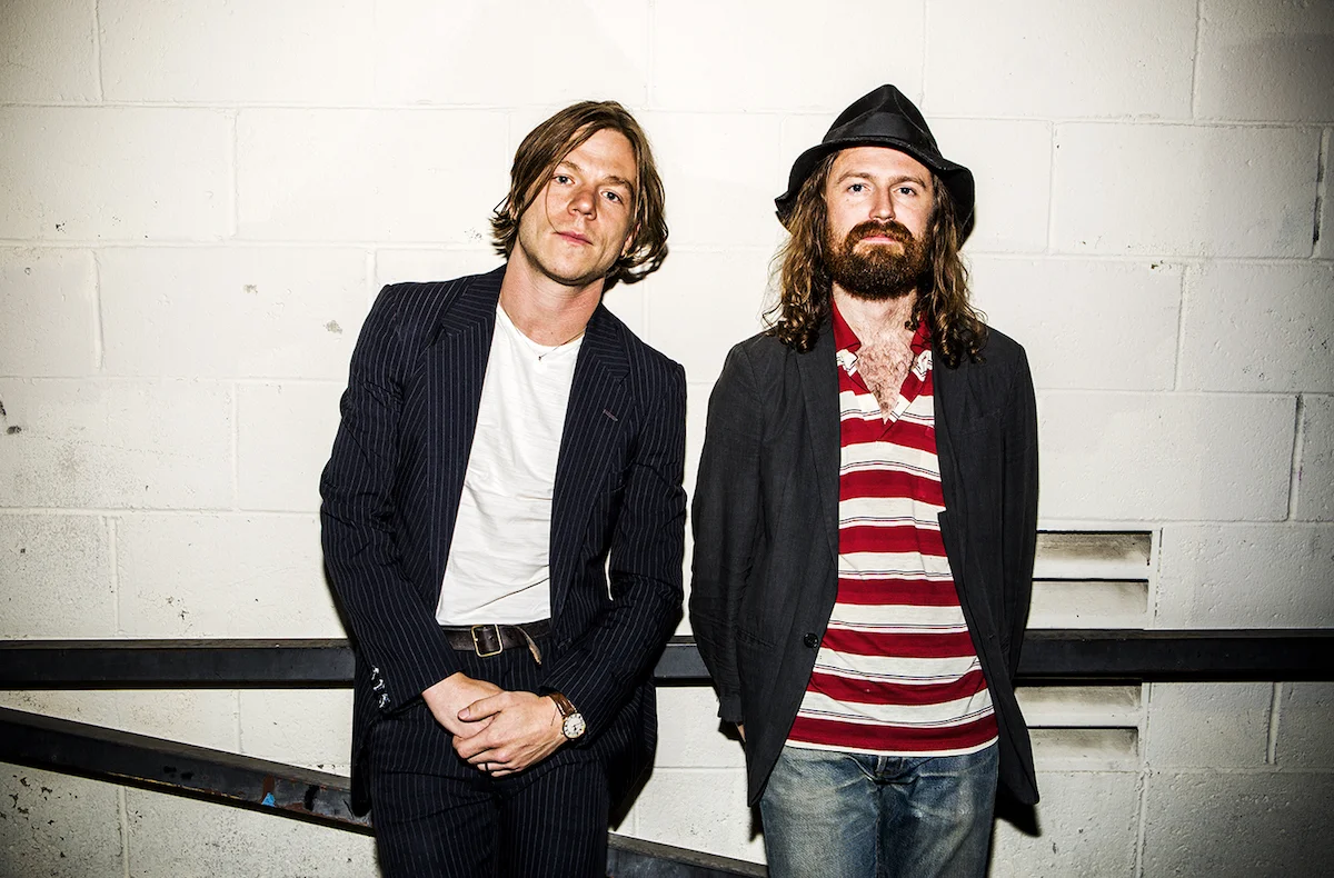 Matt Shultz and Matthan Minster of Cage The Elephant