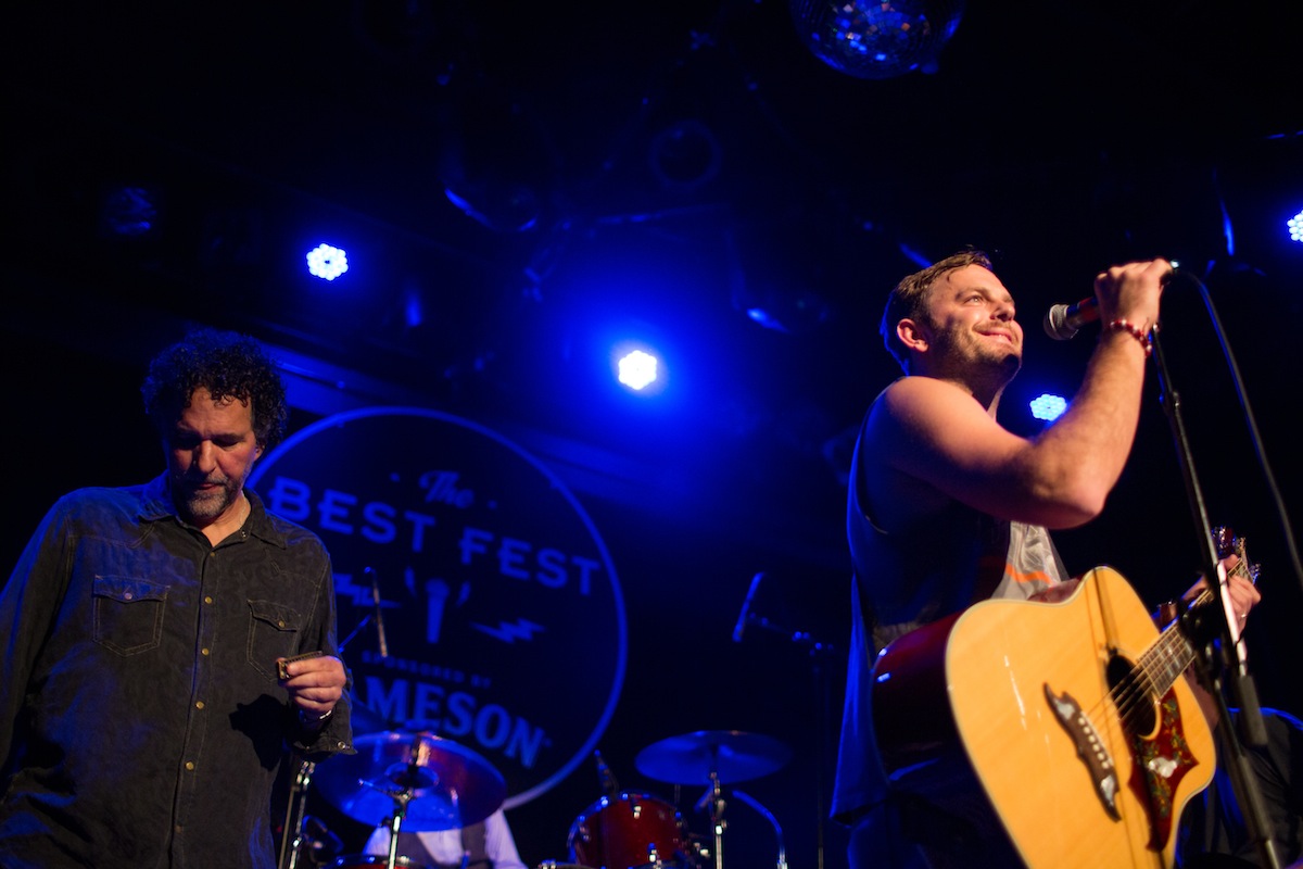 Mickey Raphael and Caleb Followill