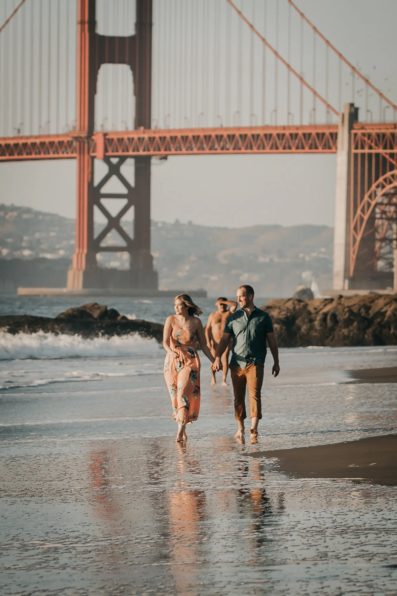 Krystina+Matt Baker Beach Engagement Session — Nicola Leigh Photography