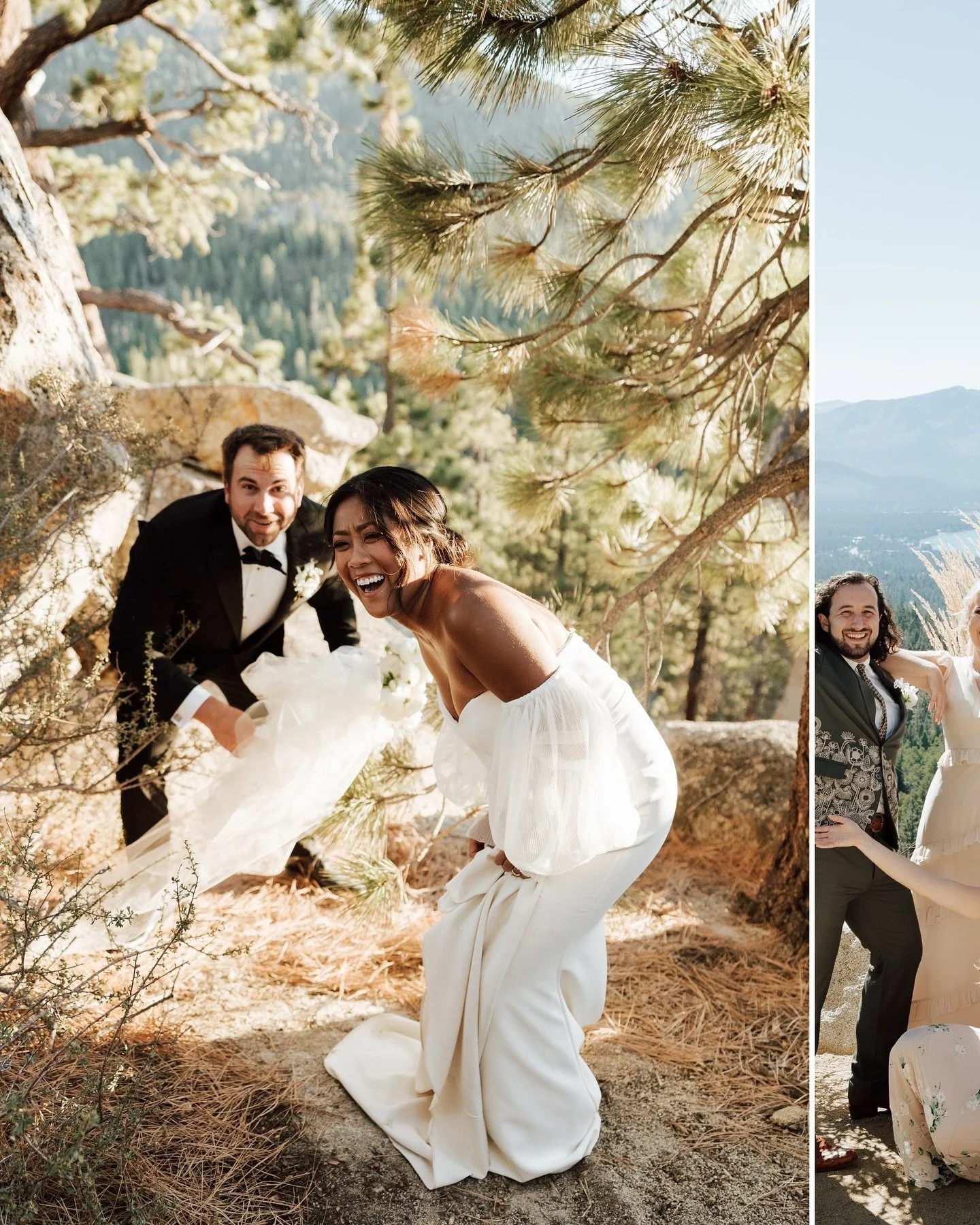 Wowowow take me back to this day at @tahoeblueestate 

&ldquo;You&rsquo;re like the most chill person ever. I feel like if I told you the front yard was on fire you&rsquo;d be like okay, let&rsquo;s just go out back!&rdquo; - real quote from my bride