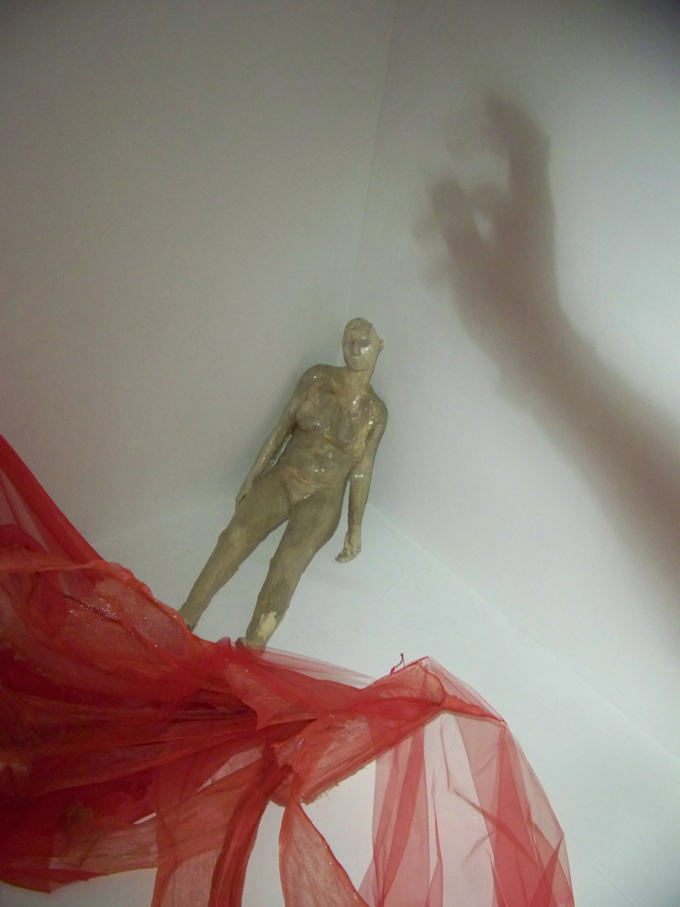 'For Kelly' Installation sculpture; fabric, resin, plaster, paint. By Jenny Lee Maas