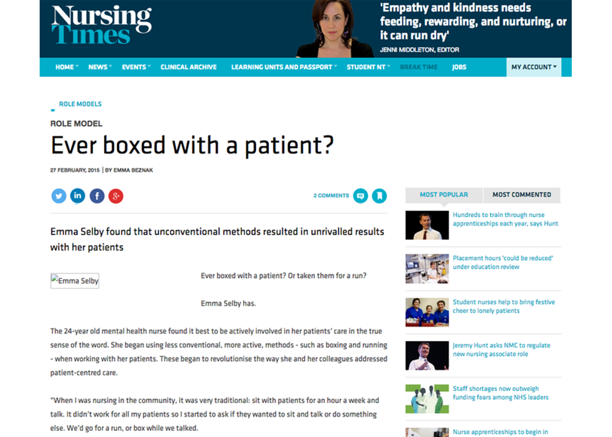 FITNESS IN THE HEALTH CARE SYSTEM