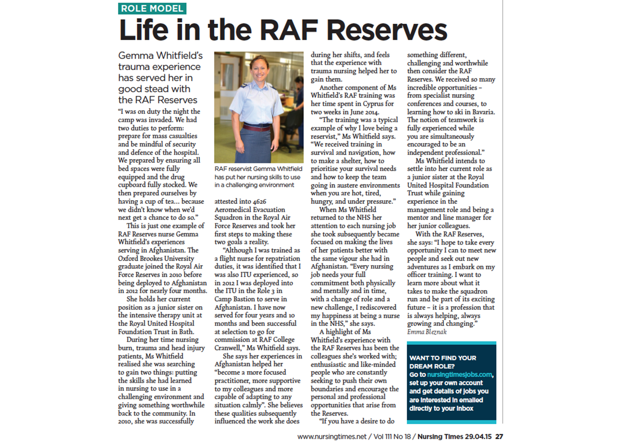 LIFE IN THE RAF RESERVES
