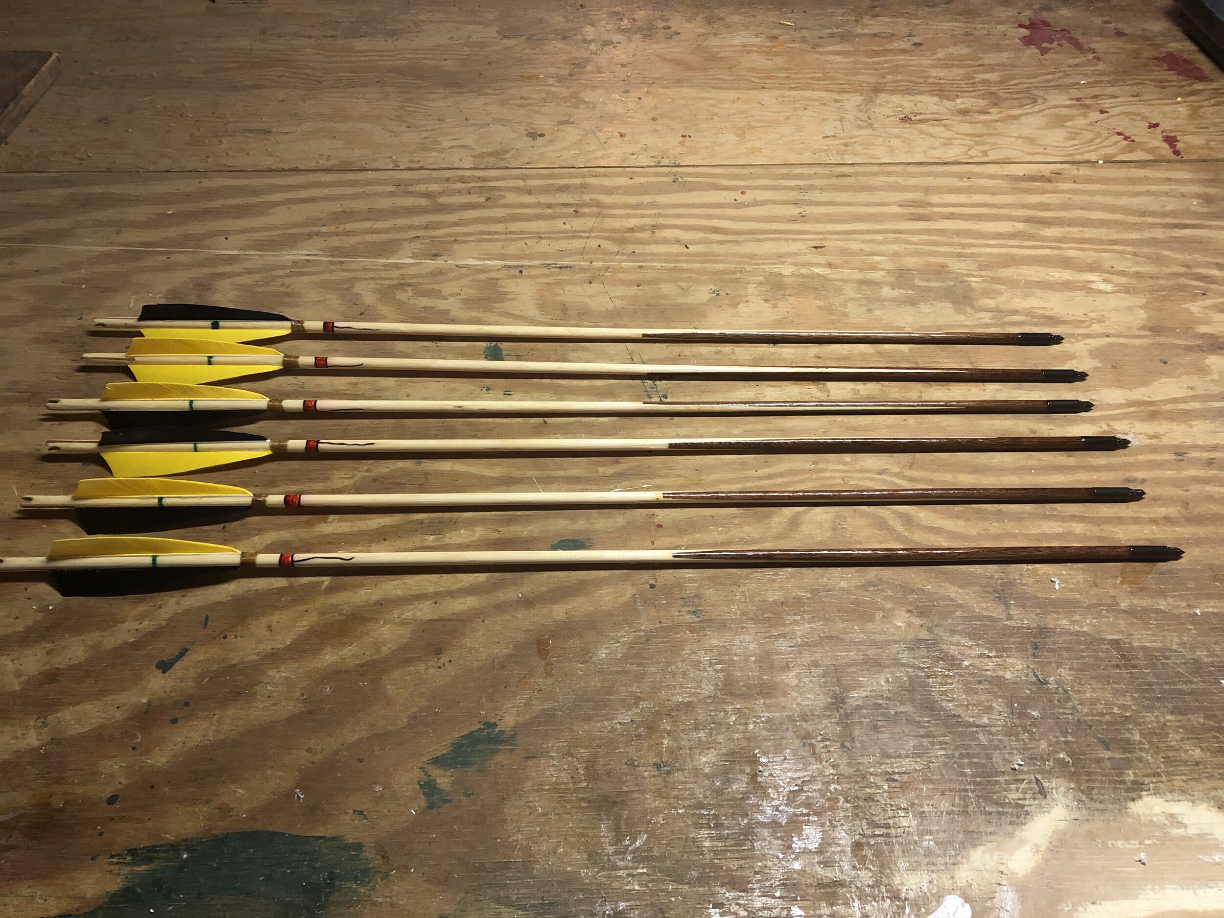 Handmade Wooden Arrows - In Stock
