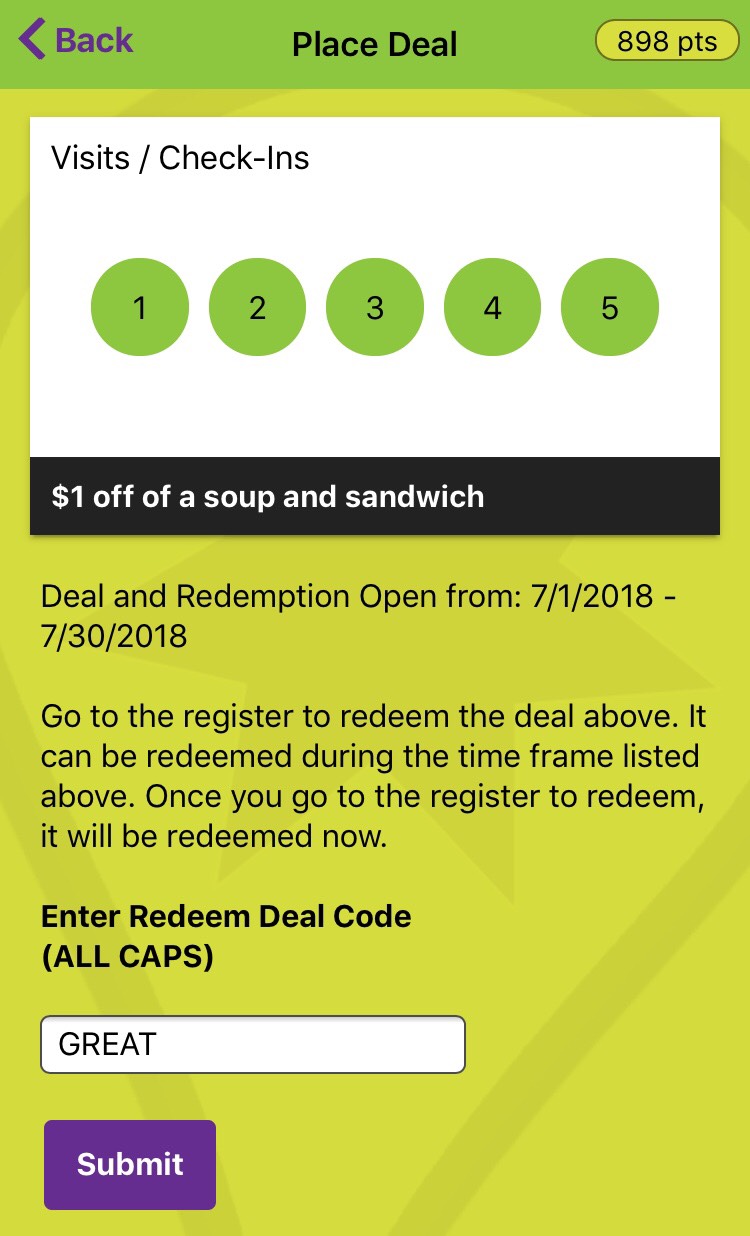 Place Tempo Redeem Deal Code