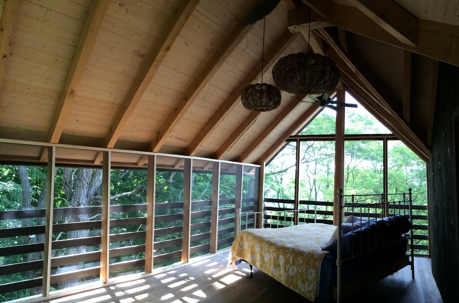 Screened sleeping porch