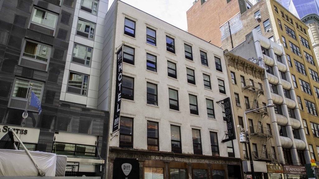 The Riff Downtown hotel is located on 102 Greenwich Street. Photo Credit: The King's College