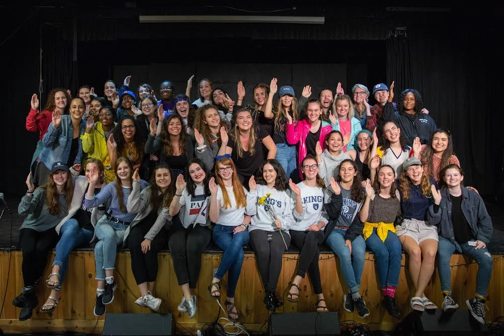 The House of Queen Elizabeth I pose after winning 1st place. Photo credit || TKC Media Lab
