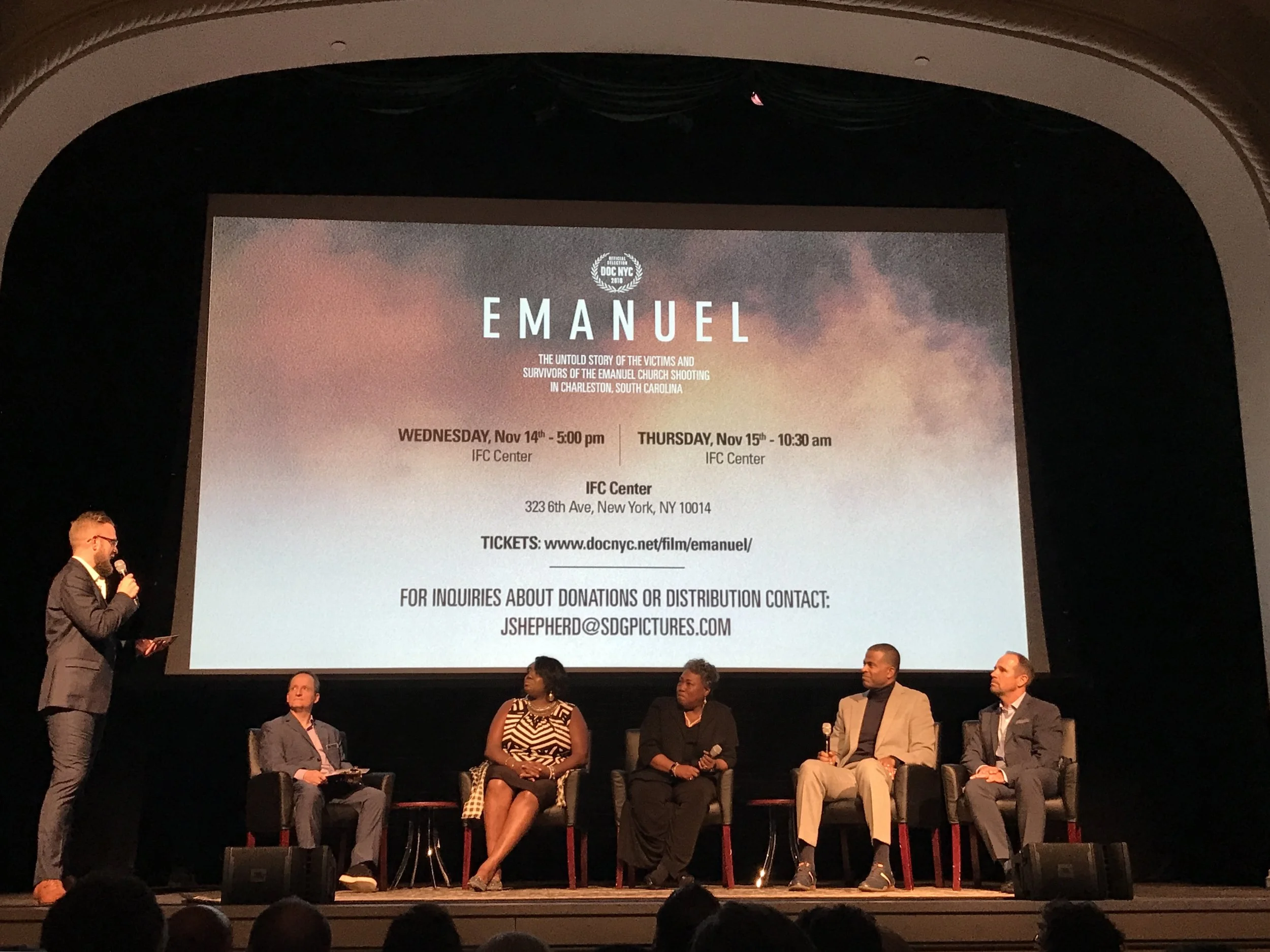 “Emanuel” private film screening. || Photo credit to Anastassia Gliadkovskaya.
