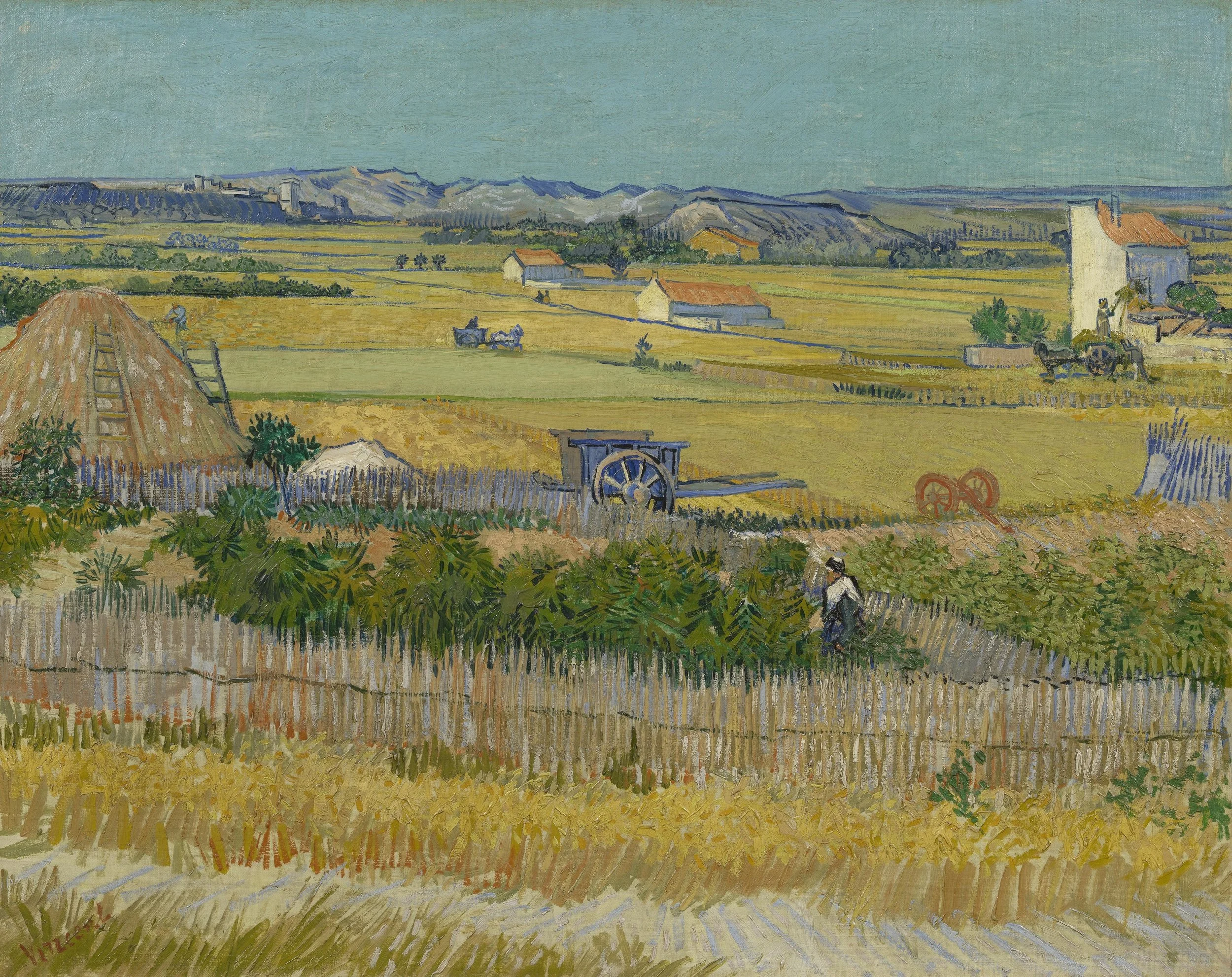The Harvest, 1888. Credit to the Van Gogh Museum.