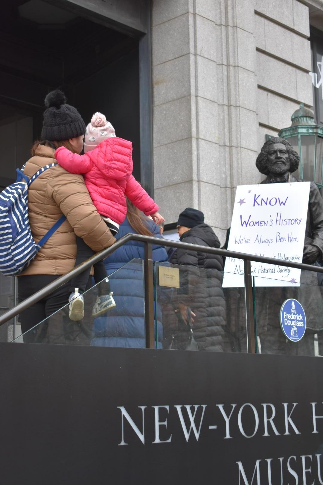 People attending the Women’s March in NYC. || Photo credit to Morgan Chittum.
