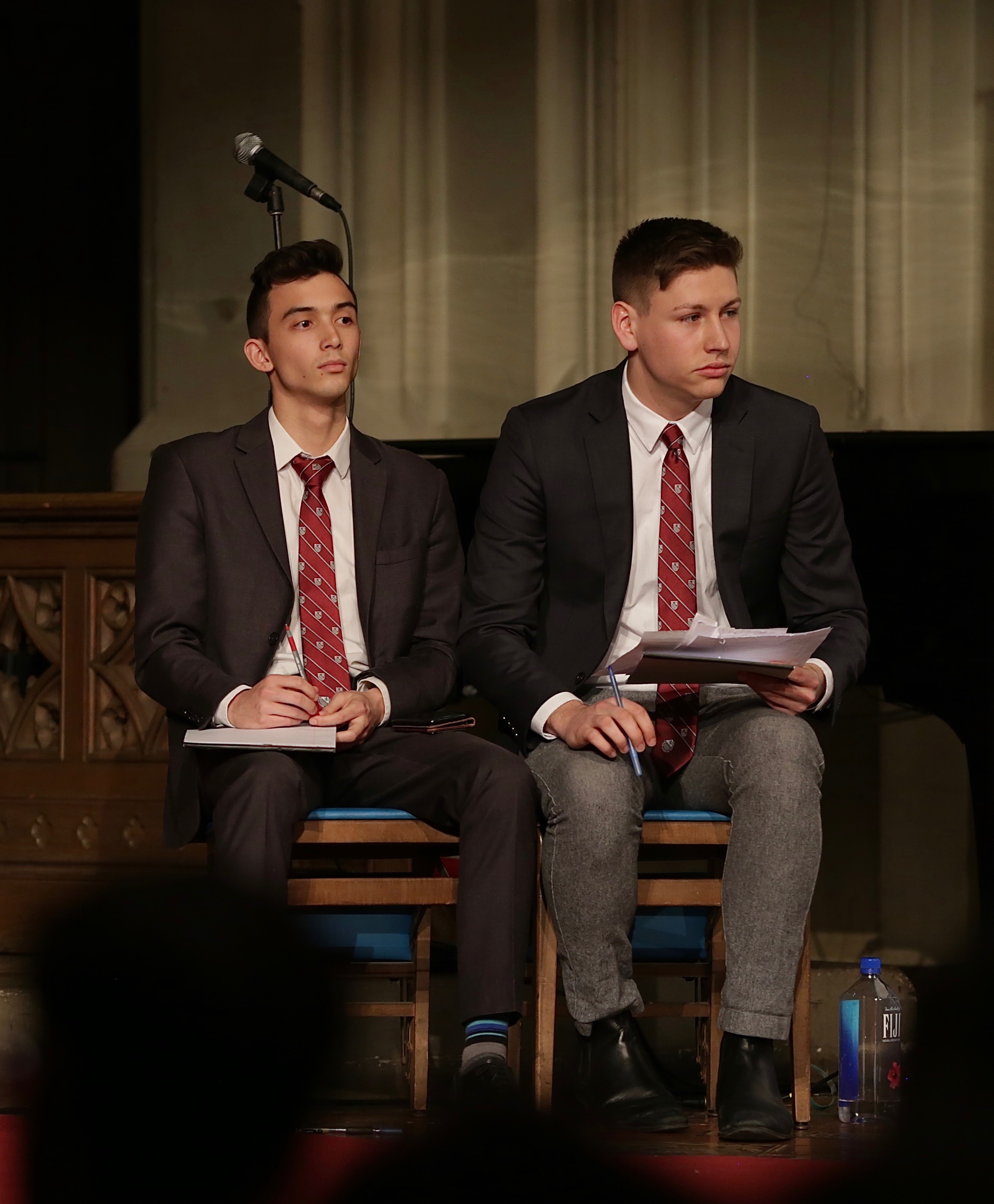 Kyle Kendrick and Jared Neikirk representing the House of C.S Lewis. || Photo Credit to Gabriela Kressley