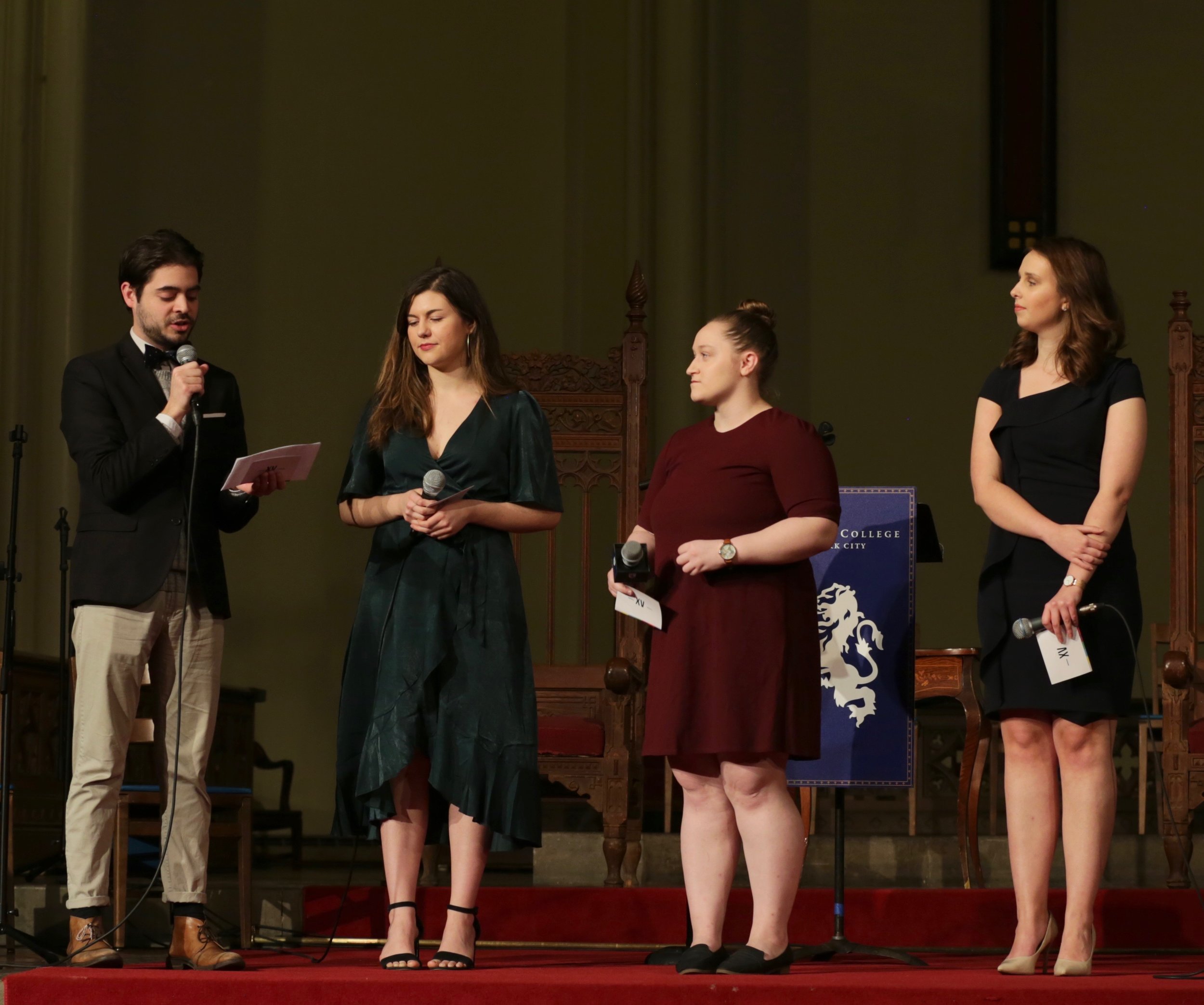 Hank Jeannel, the Chair of Interregnum XV Committee preparing to announce the winners. || Photo credit to Gabriela Kressley