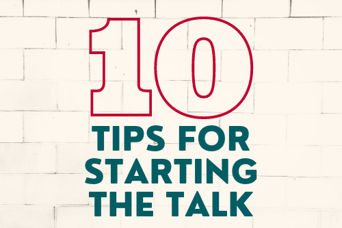 10 tips for starting the talk