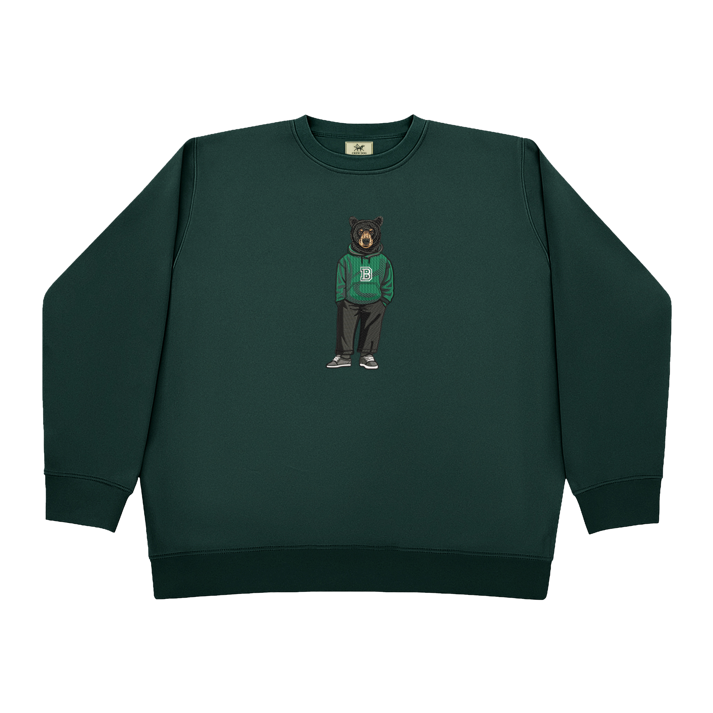 Crew Dog Bear Crew Neck Sweatshirt