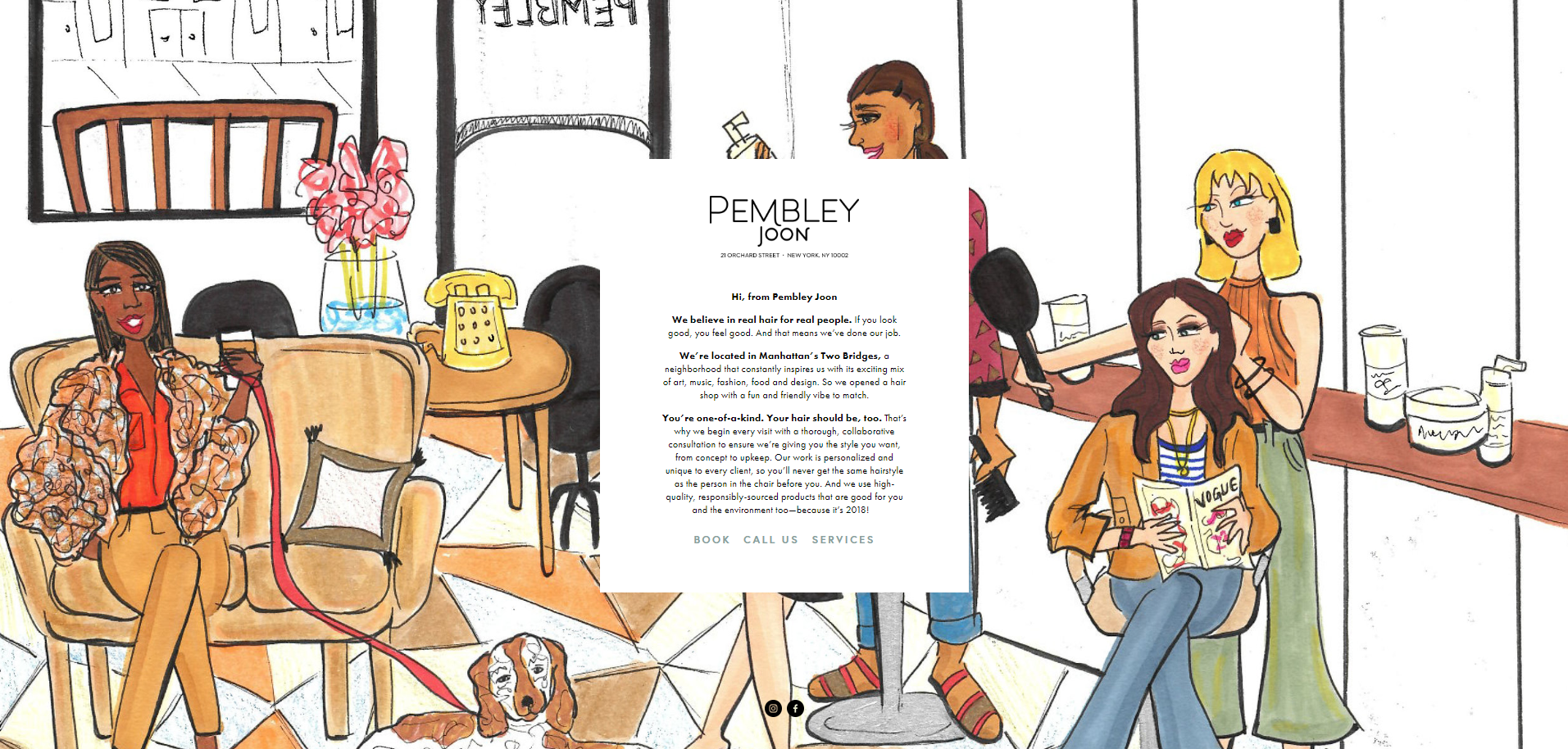 Custom Salon Project: Homepage