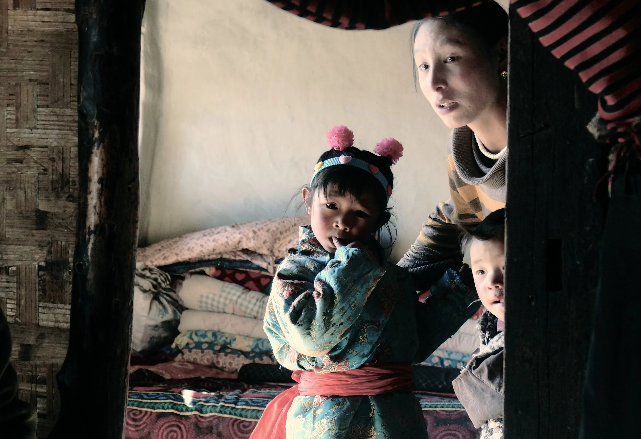 Nomad girl in finery, Amdo, Tibet. 2014
