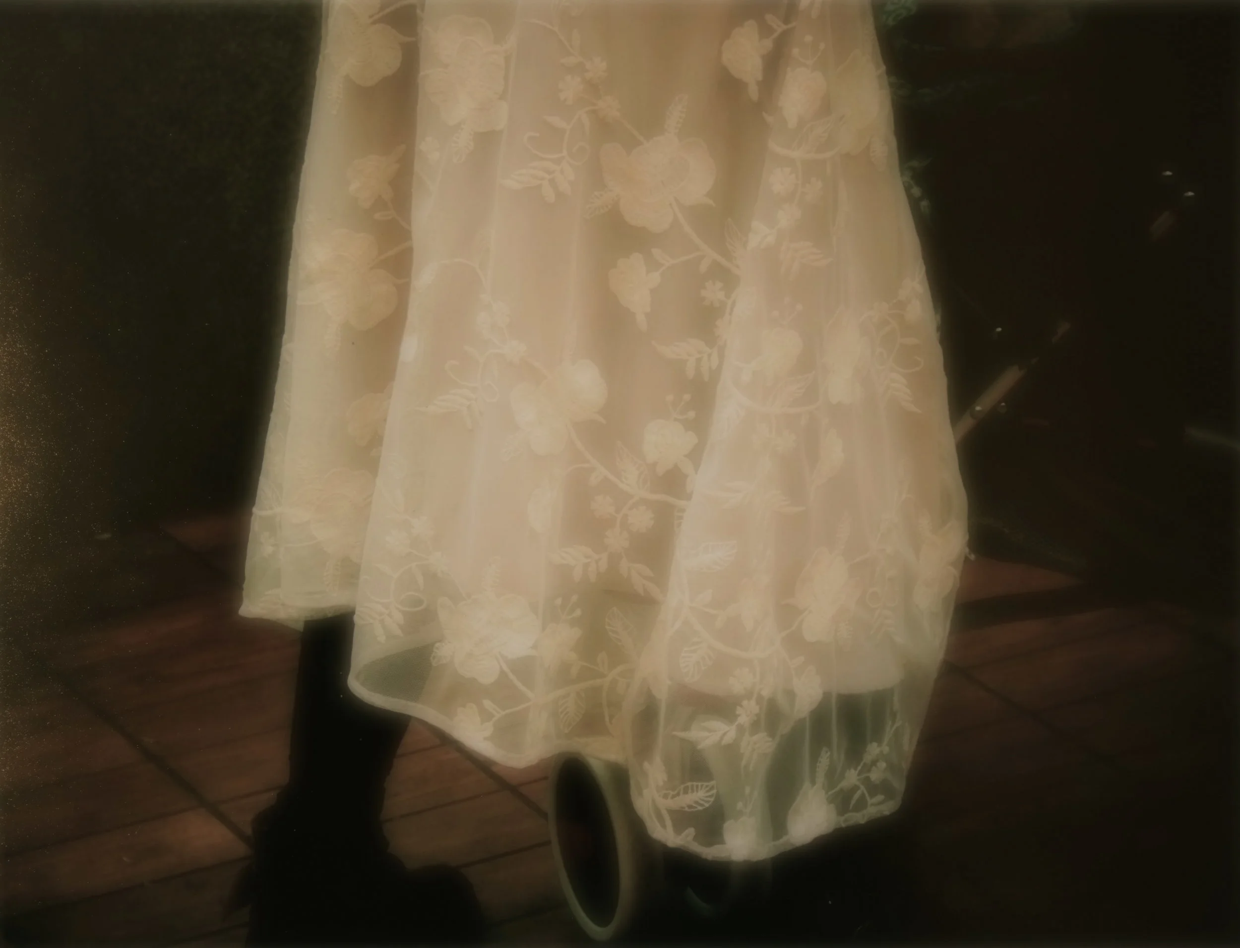 Woman in new skirt. Chengdu