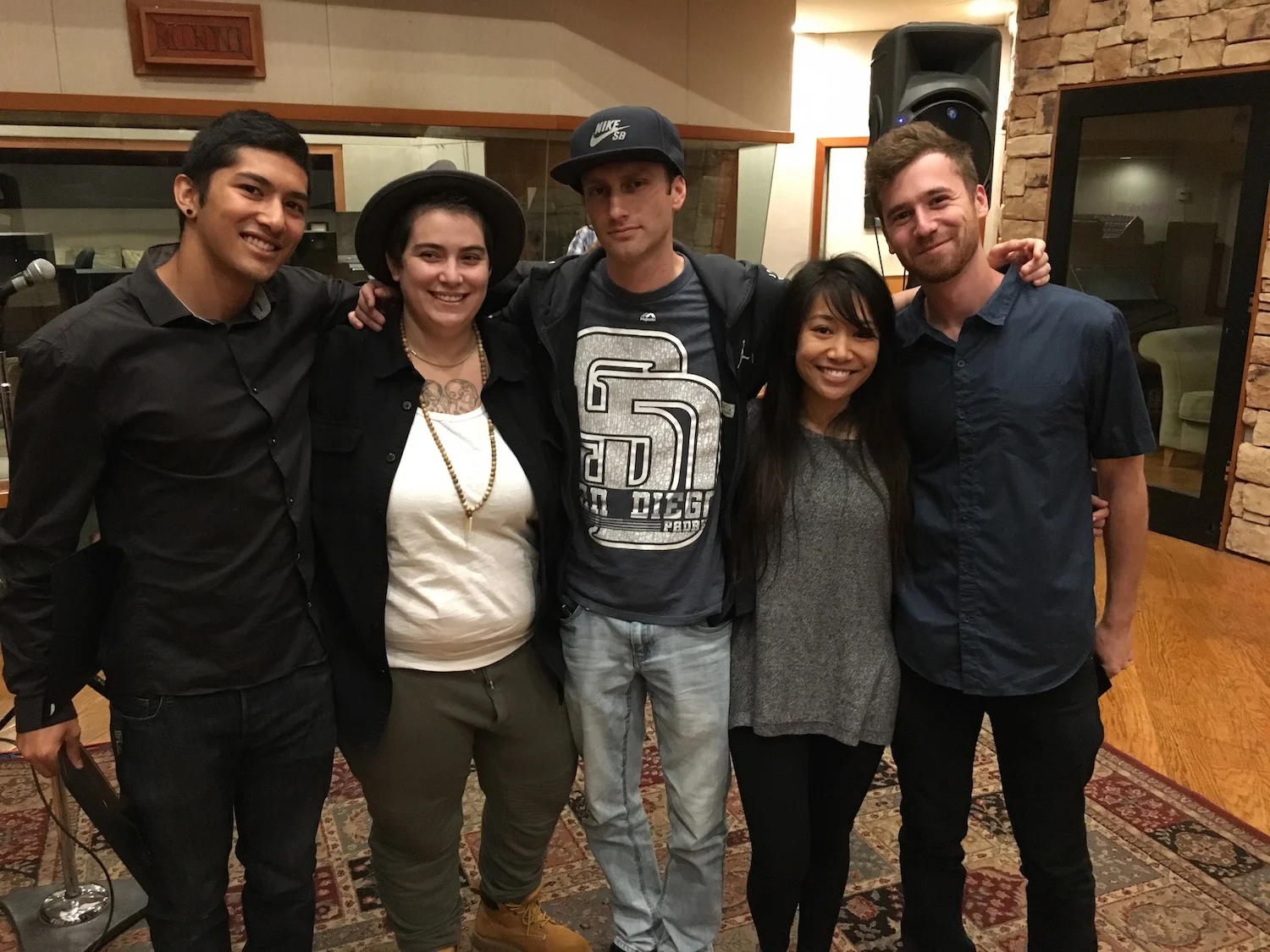 The Recording Arts Center graduates: Chankin Shan, Rachel Wasserman, Andrew Eisman, Abby Enriquez, Alex Boehnlein.