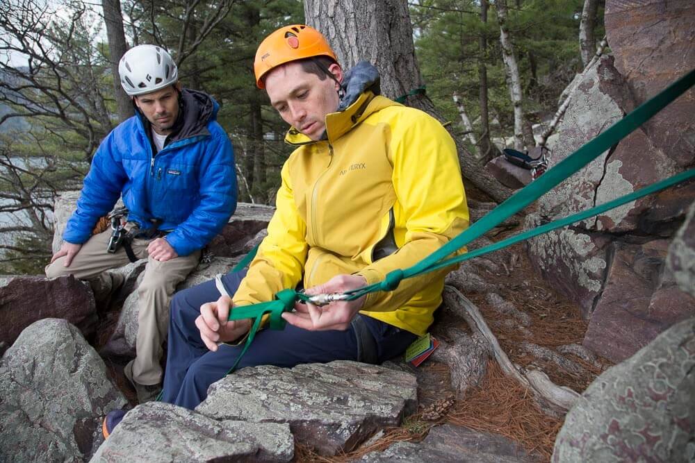 Climbing Harness Climbing Belt Safety Harness Sling Nylon 25Mm 9M Tubular Webbing Strap Belt For Rock Climbing Rigging Anchoring Camping Rafting Equipment 