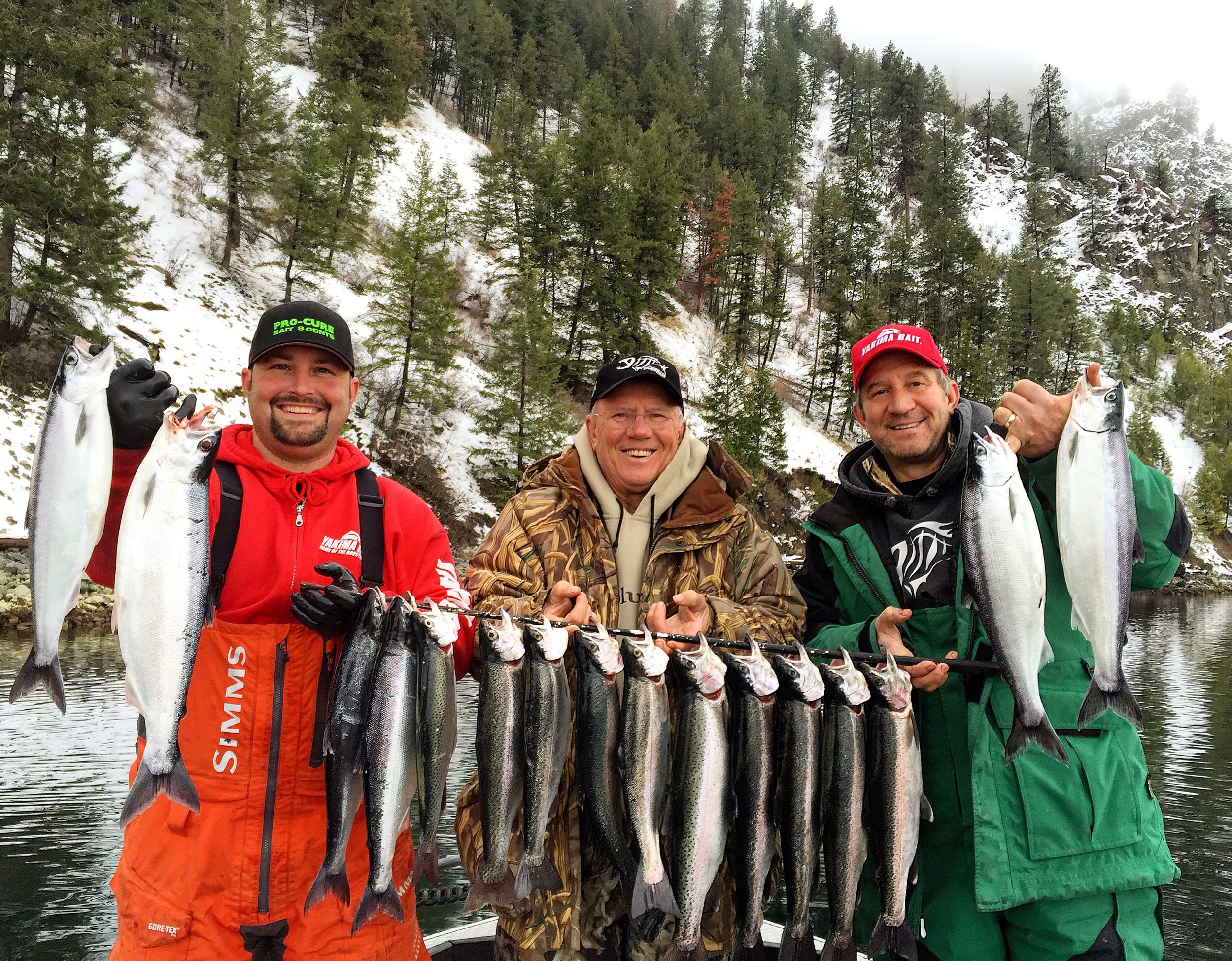 Big kokanee in Lake Roosevelt lure anglers in winter time