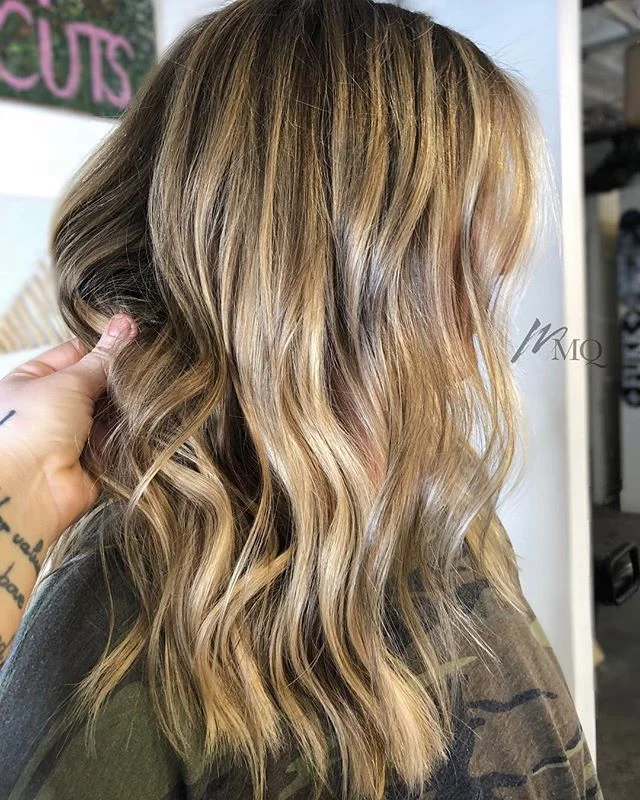 All the dimension &amp; some extensions for @clengsfi 🍭✨// #jessicawrighthair #blondehair #brunettehair #hairextensions