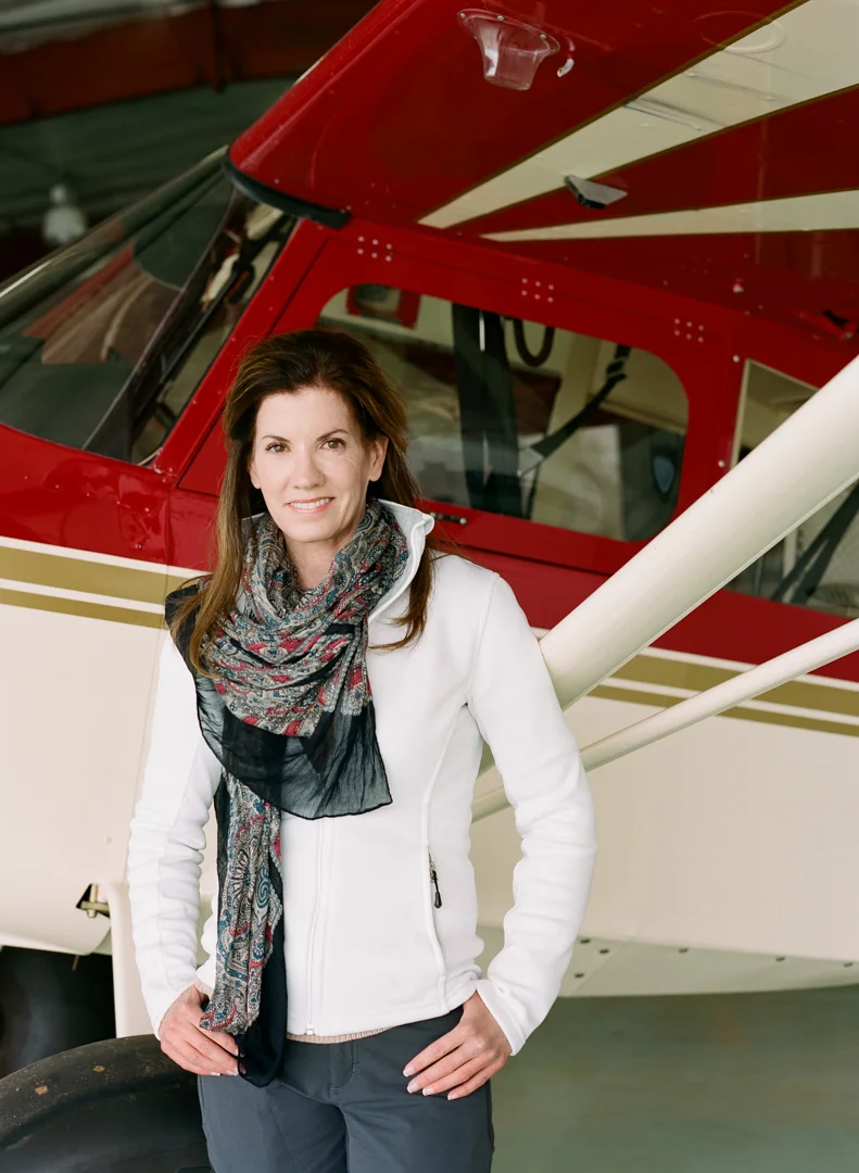 Lori Olson pursued her dream to fly later in life. She saved her town airstrip from being turned into a dump, and now leads a statewide task-force to preserve other small, rural landing strips around the state.