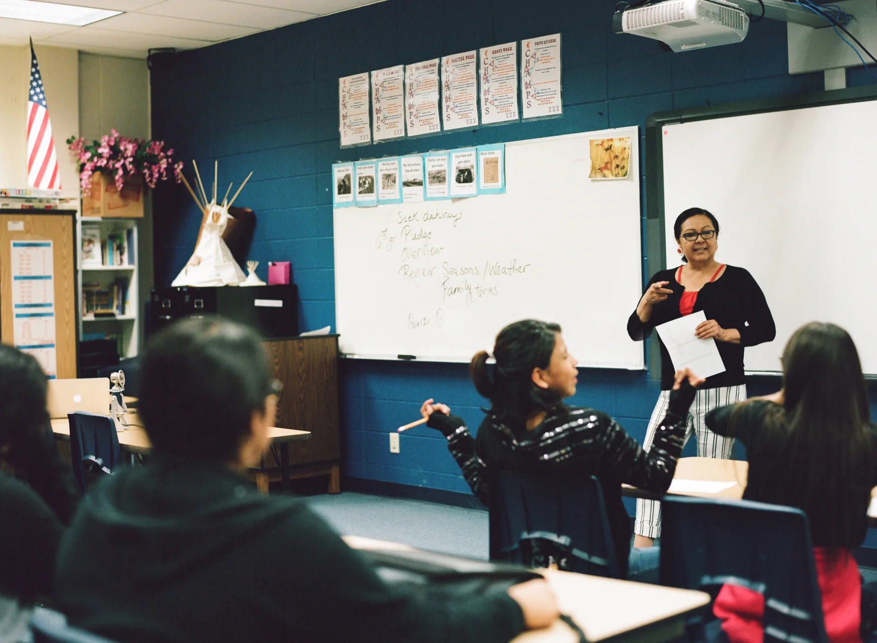 Formerly an educator, Lynette believes in preserving and sharing the Shoshone language and culture to instill pride within the next generation on the Wind River Reservation.