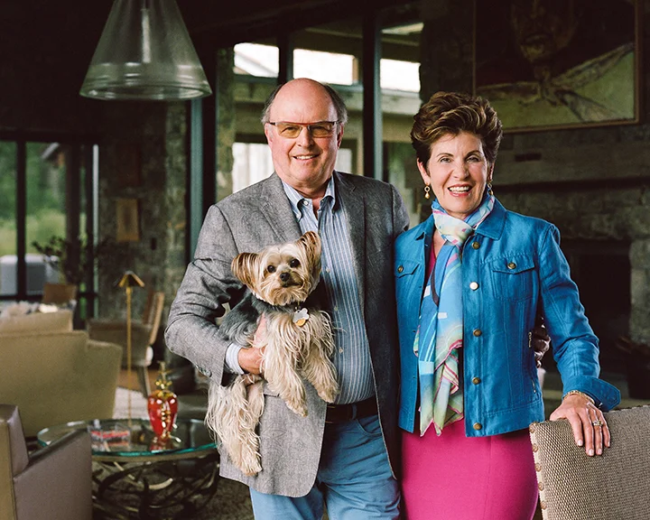 WW Founding Partners and Advisors, David and Debby Hopkins, with Nigel.
