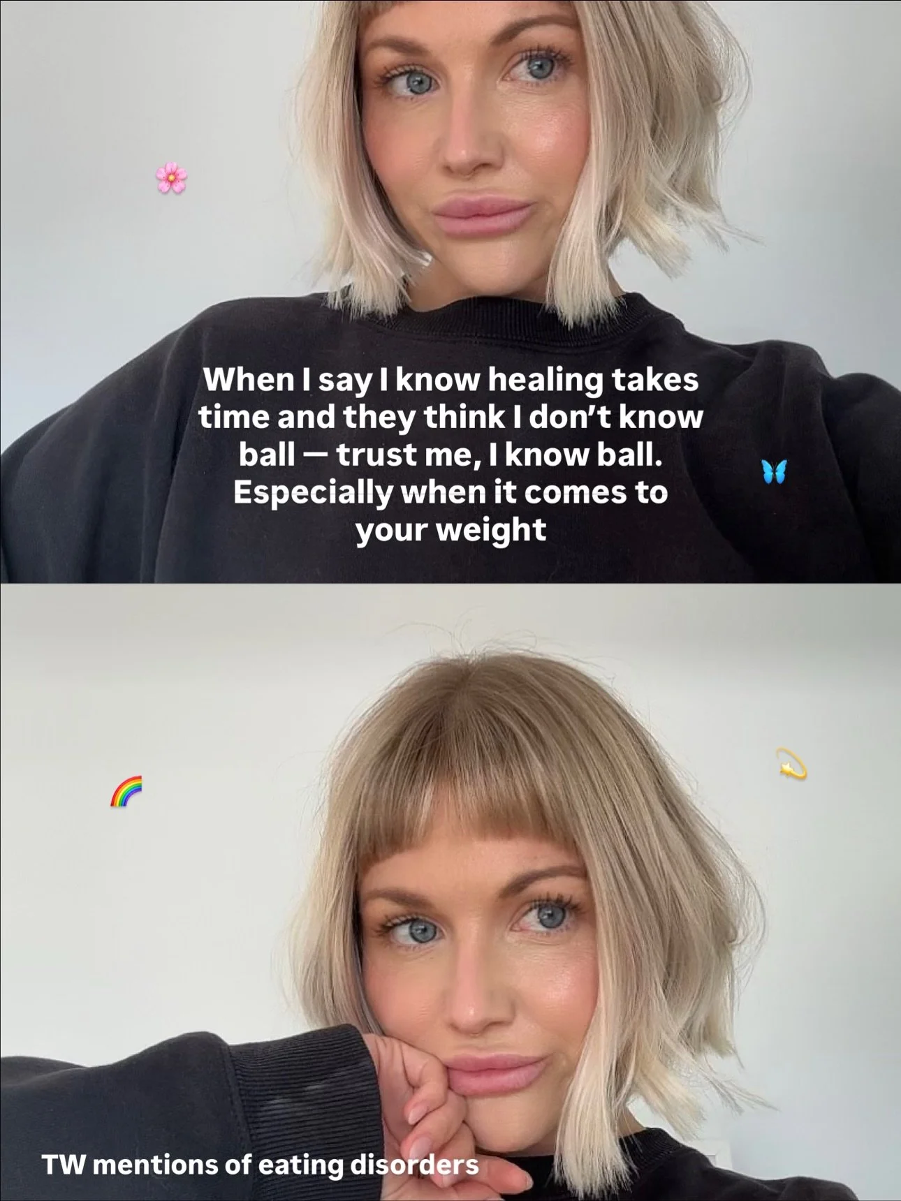 weight alone is not a determinant for health &mdash; within a healthy BMI range i was going through my darkest days. my physical, mental and emotional health was at an all time low, but you&rsquo;d never known it cos I appeared active, I was thin, th