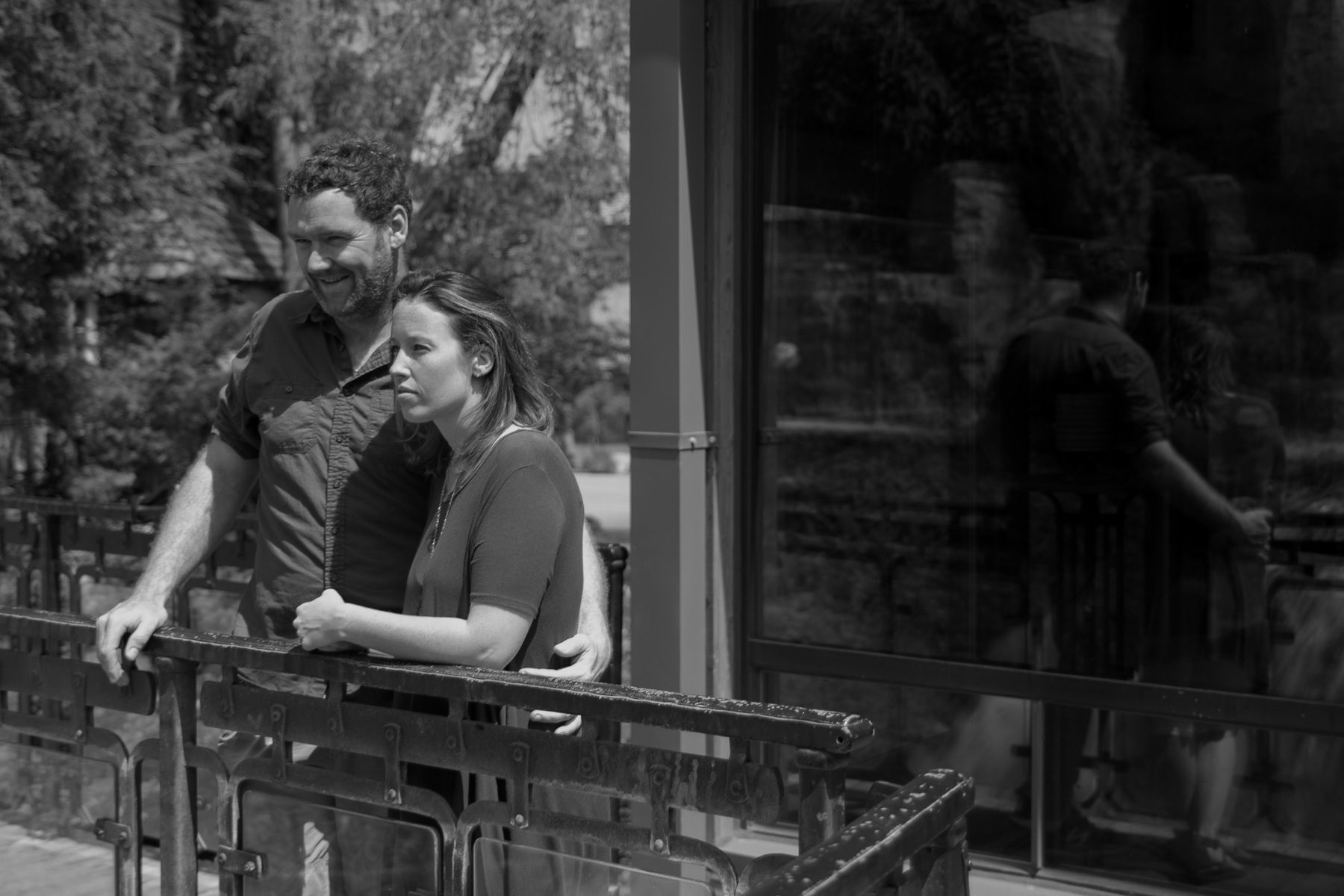 A quiet moment, a reflection of things to come! Nathan and Maegan will tie the knot on September 9th!