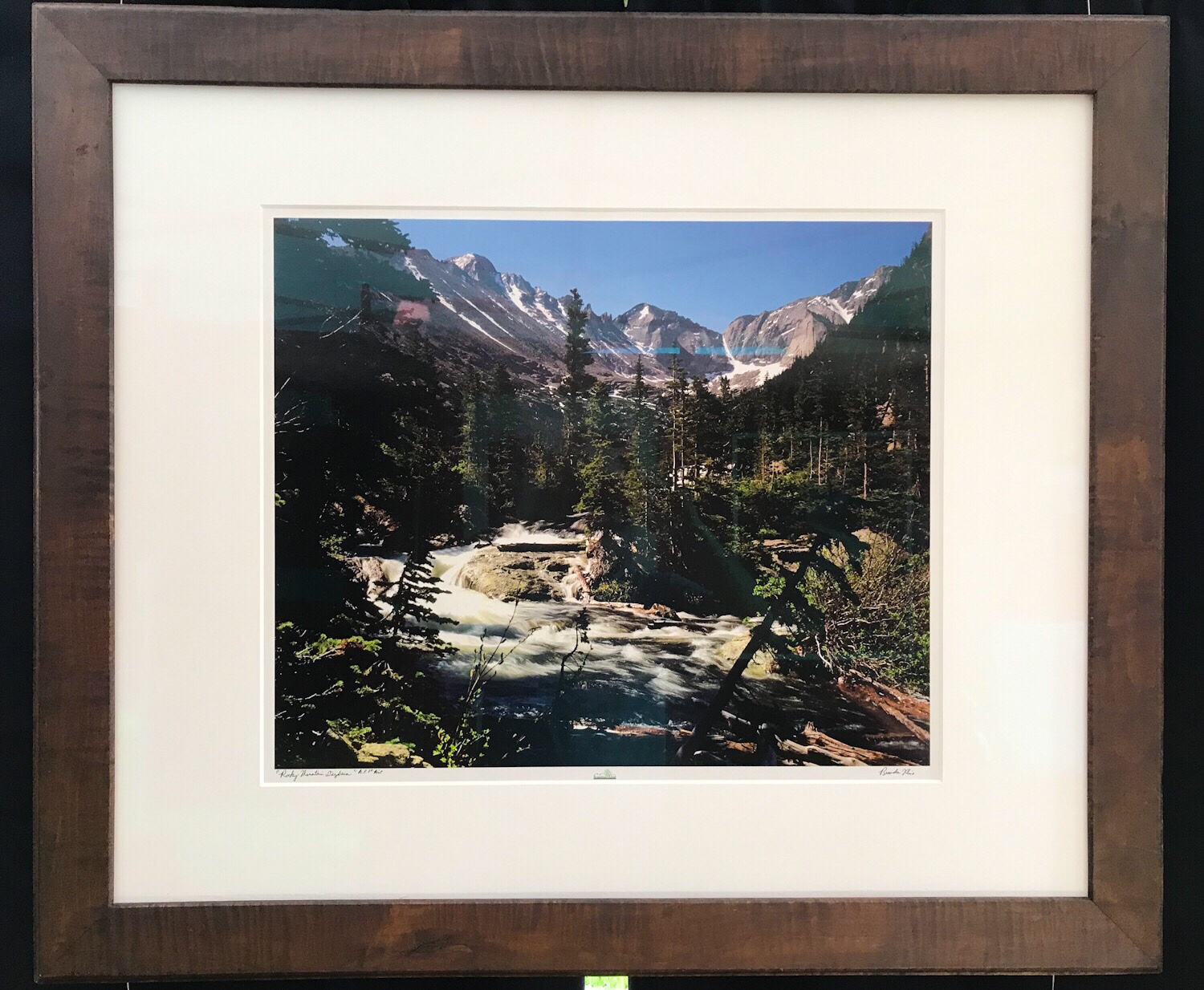 “Rocky Mountain Daydream” or Your Choice! - 20x24 print, 30x36 mat and museum glass, custom curly maple frame 36x42 outer dimensions - Brandon Kline