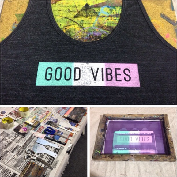 A fun screen printing workshop at Blim in Chinatown.