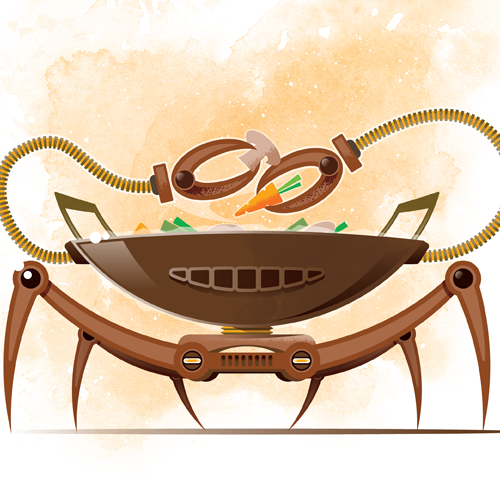 Wok-Bot by Leighton Hubbell